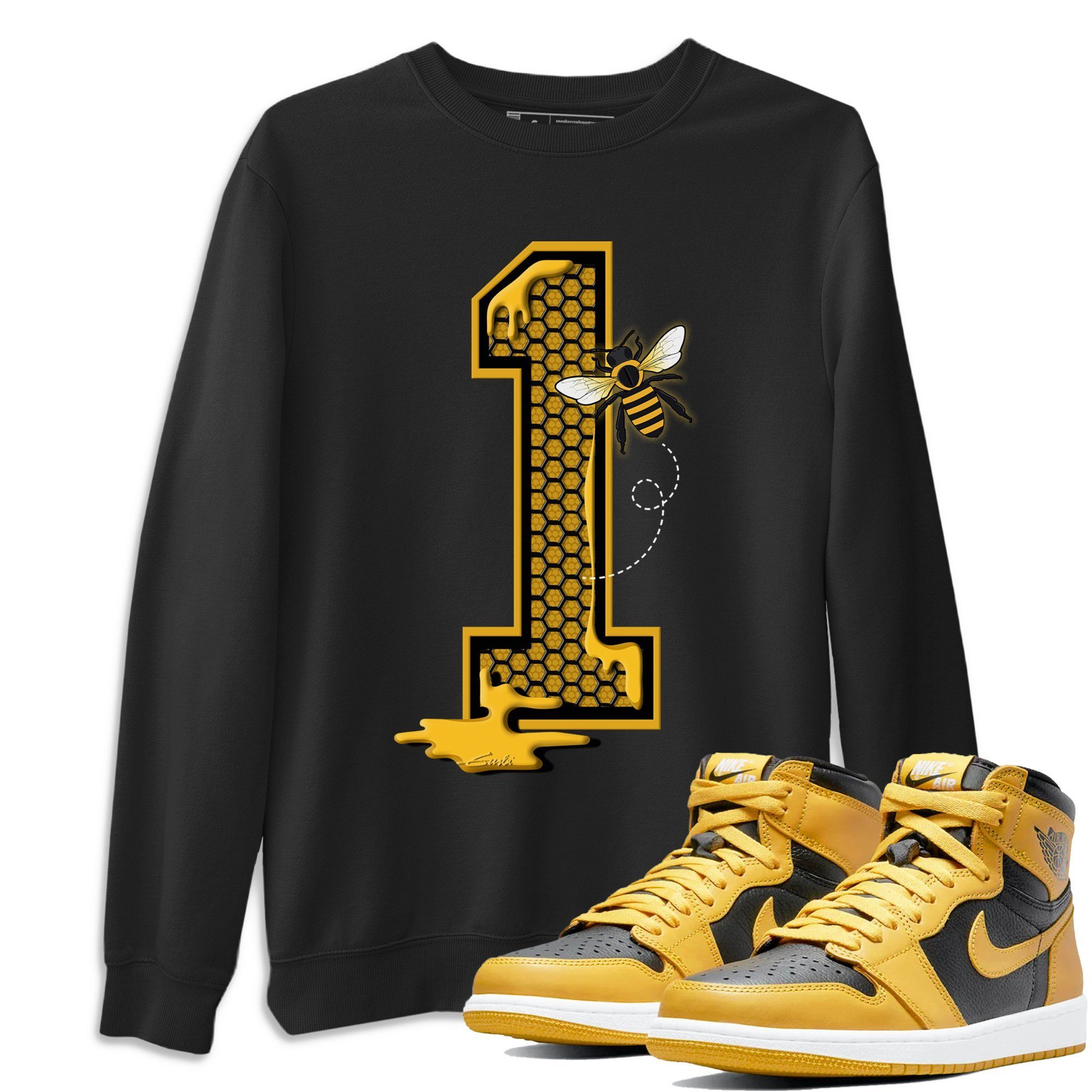 Bees Number 1 Unisex Tops - Air Jordan 1 Pollen