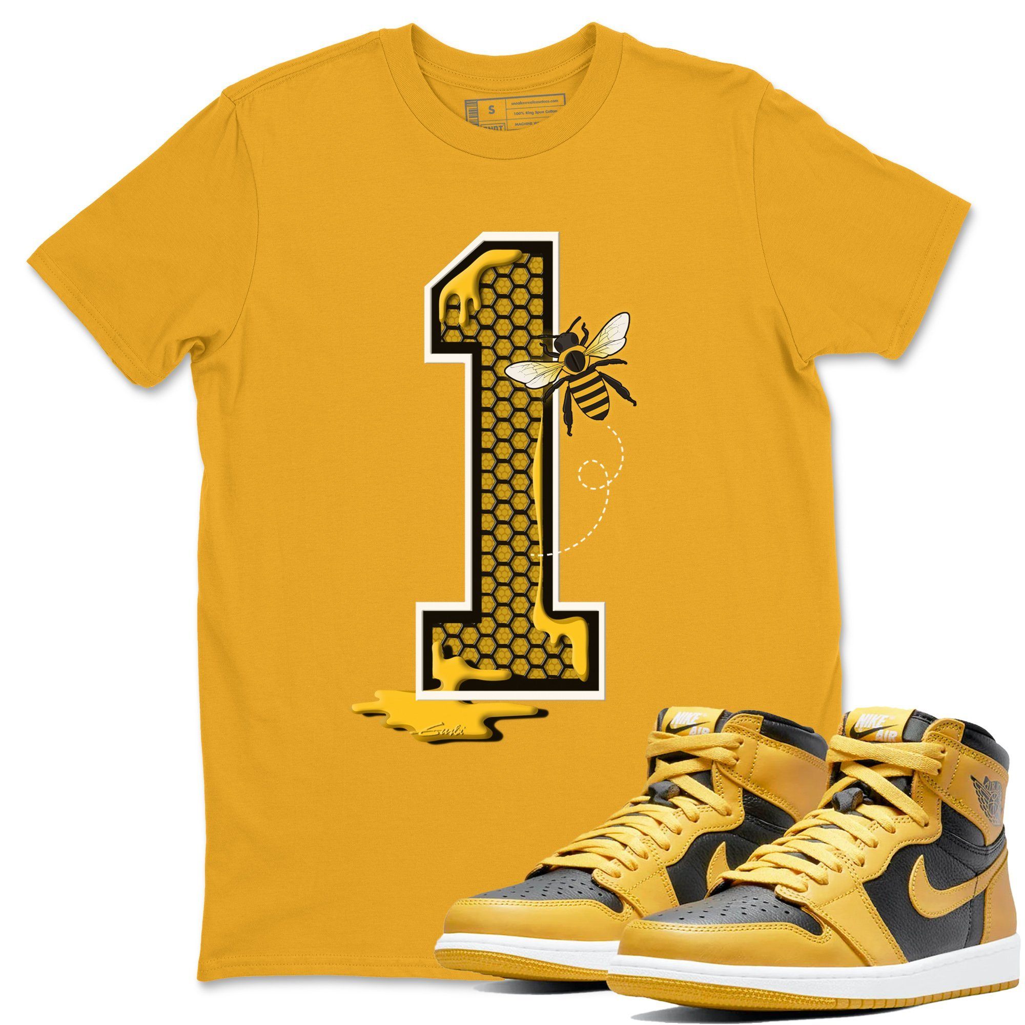 Bees Number 1 Unisex Tops - Air Jordan 1 Pollen