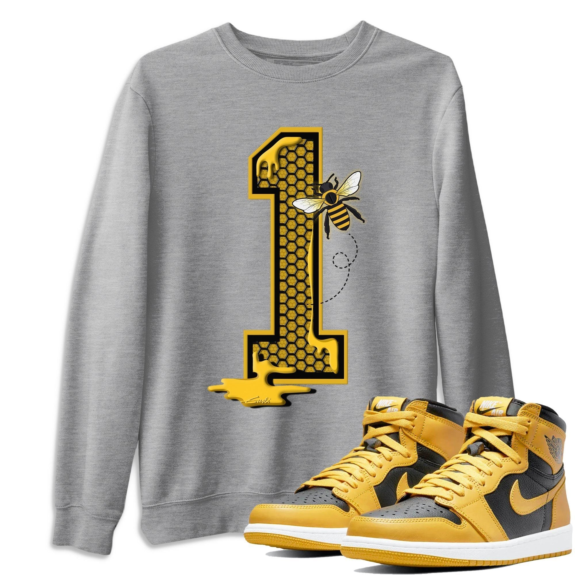 Bees Number 1 Unisex Tops - Air Jordan 1 Pollen