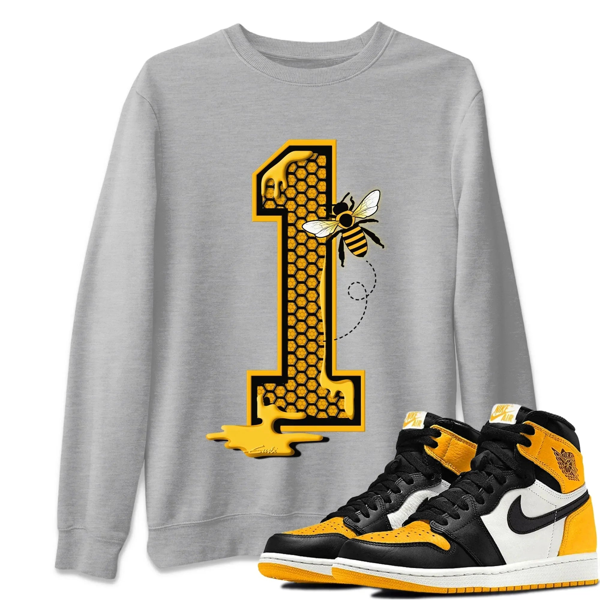 Bees Number 1 Unisex Tops - Air Jordan 1 Taxi