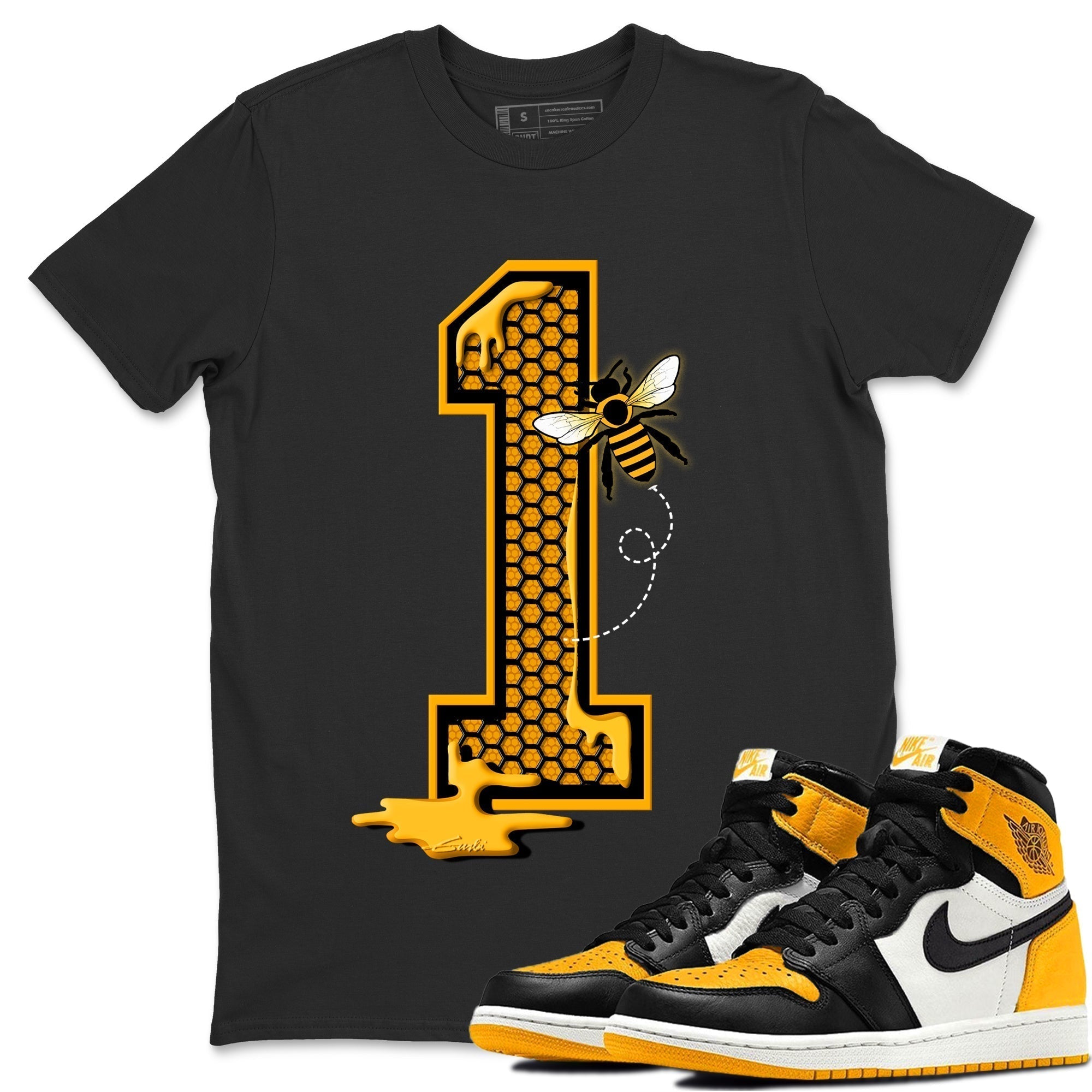 Bees Number 1 Unisex Tops - Air Jordan 1 Taxi