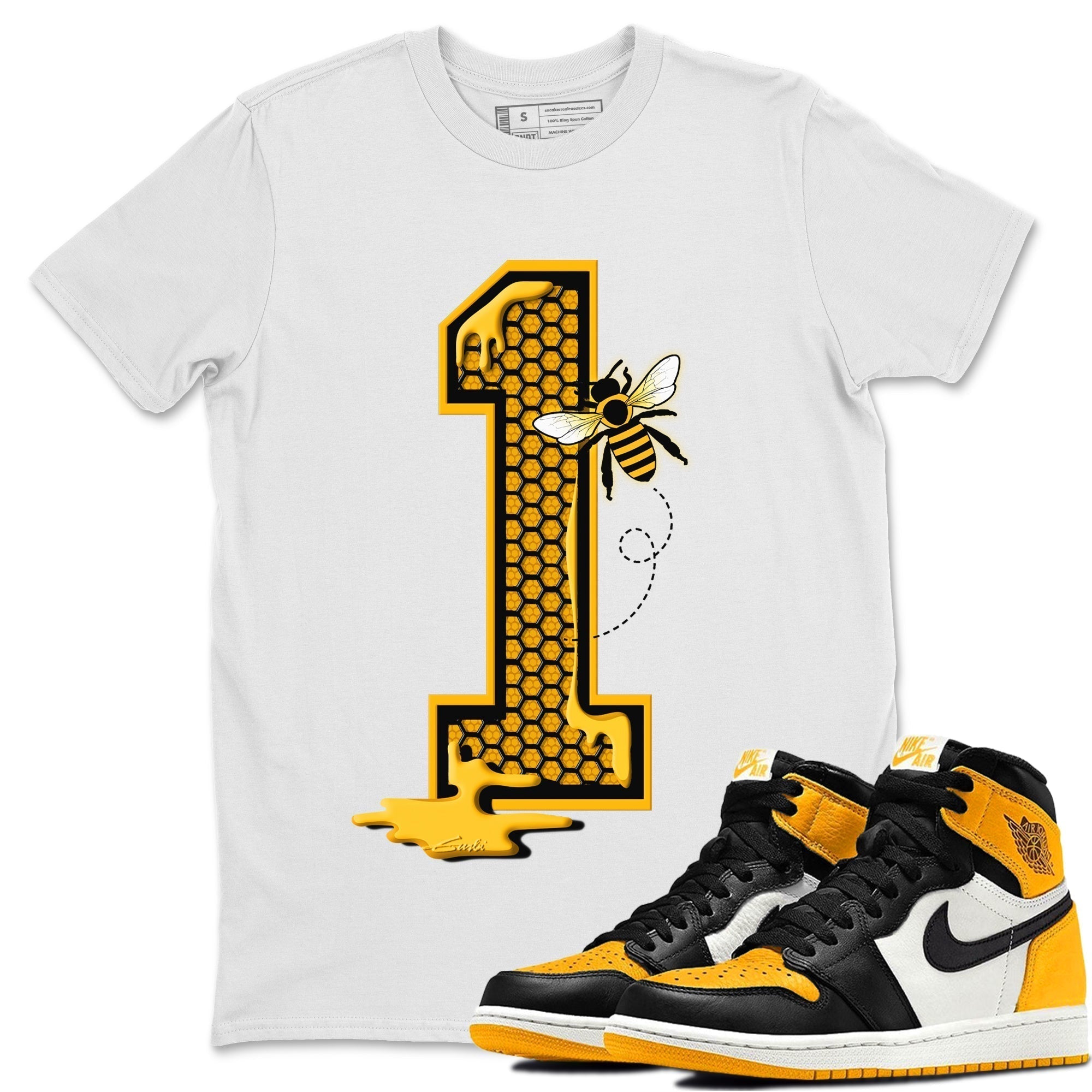 Bees Number 1 Unisex Tops - Air Jordan 1 Taxi