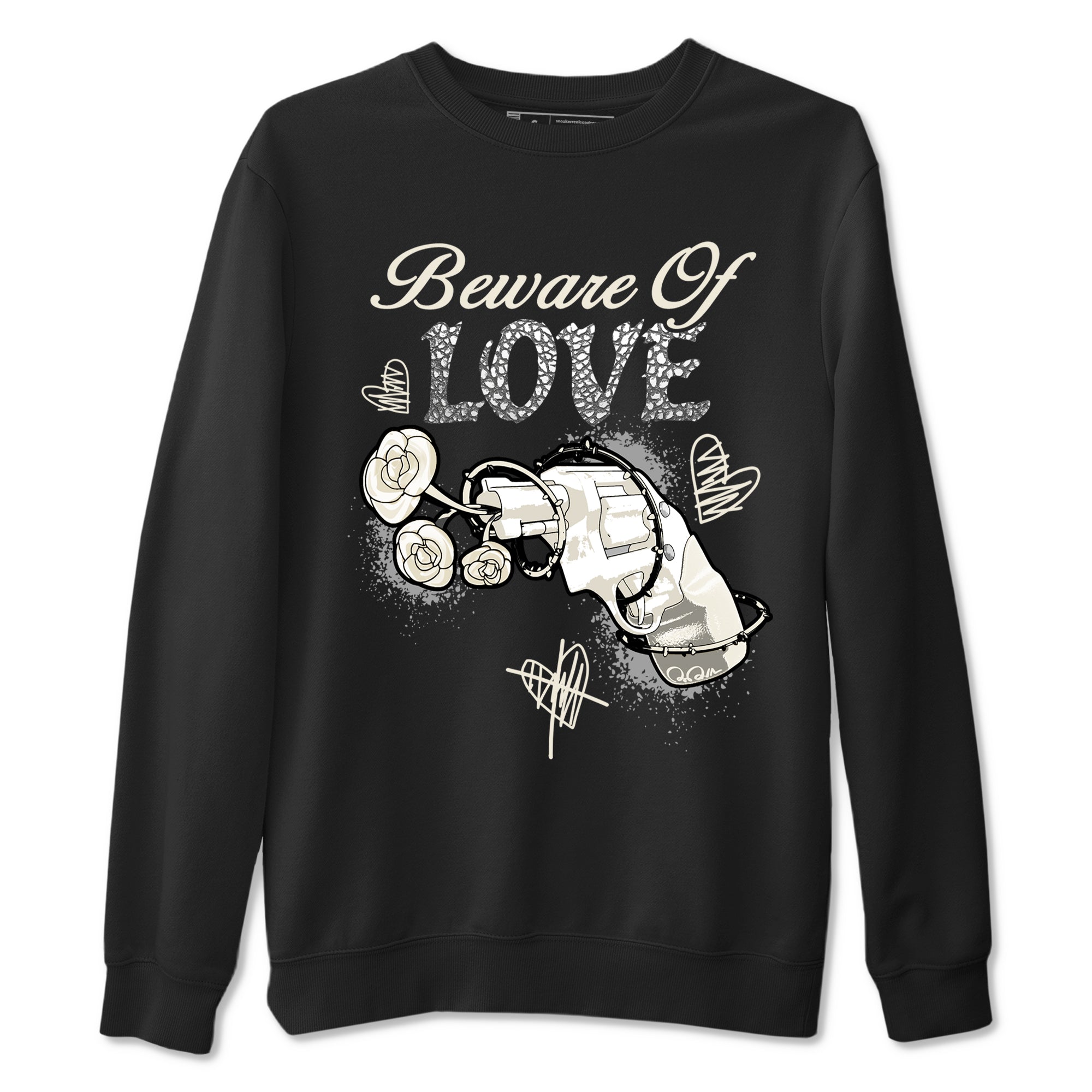 Beware Of Love snkmatch Tees - Air Jordan 3 Sail and Cement Grey