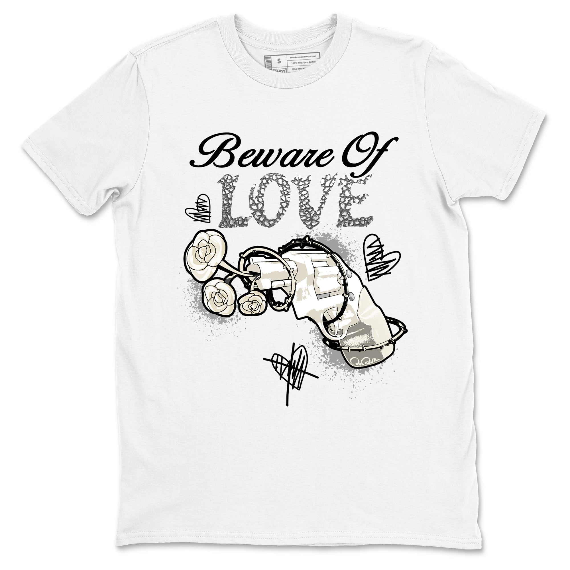 Beware Of Love snkmatch Tees - Air Jordan 3 Sail and Cement Grey