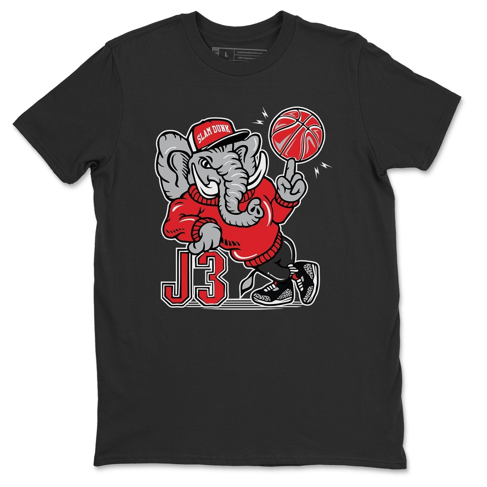 AJ3 Elephant Unisex Tops - Air Jordan 3 Black Cement