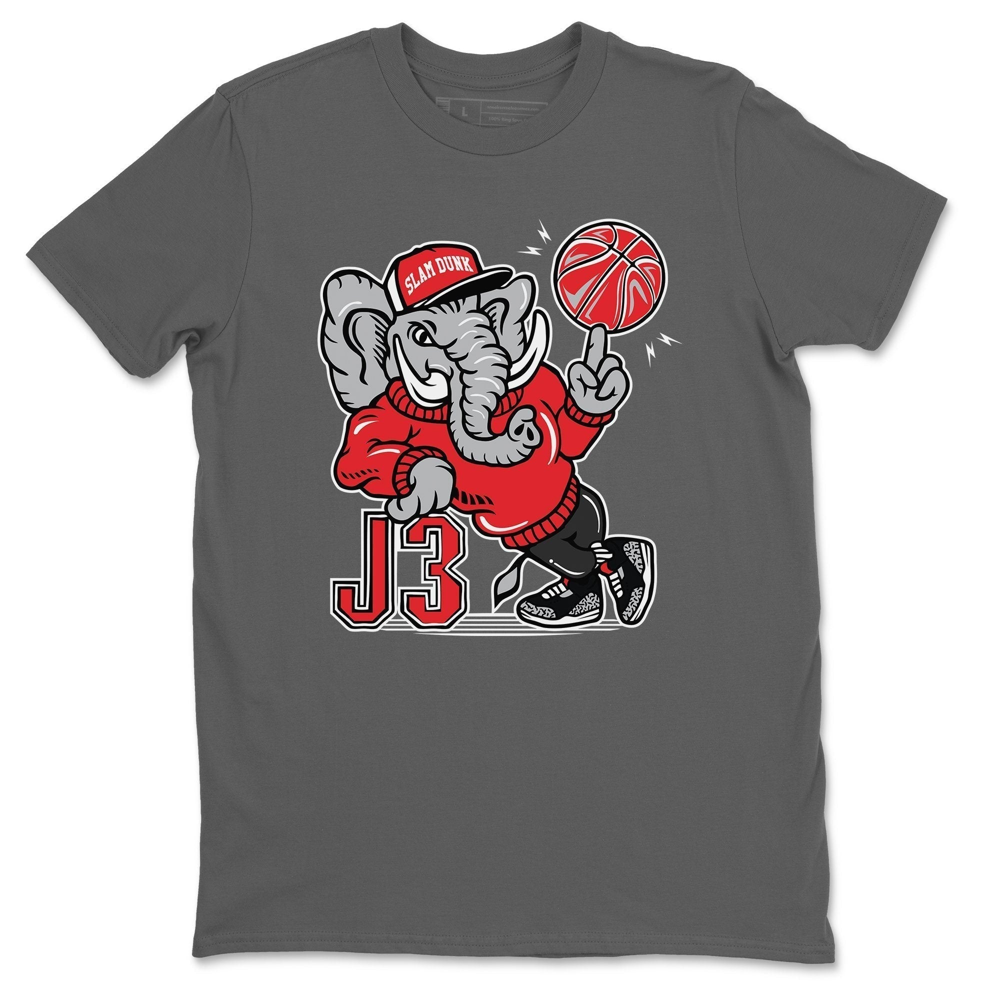 AJ3 Elephant Unisex Tops - Air Jordan 3 Black Cement
