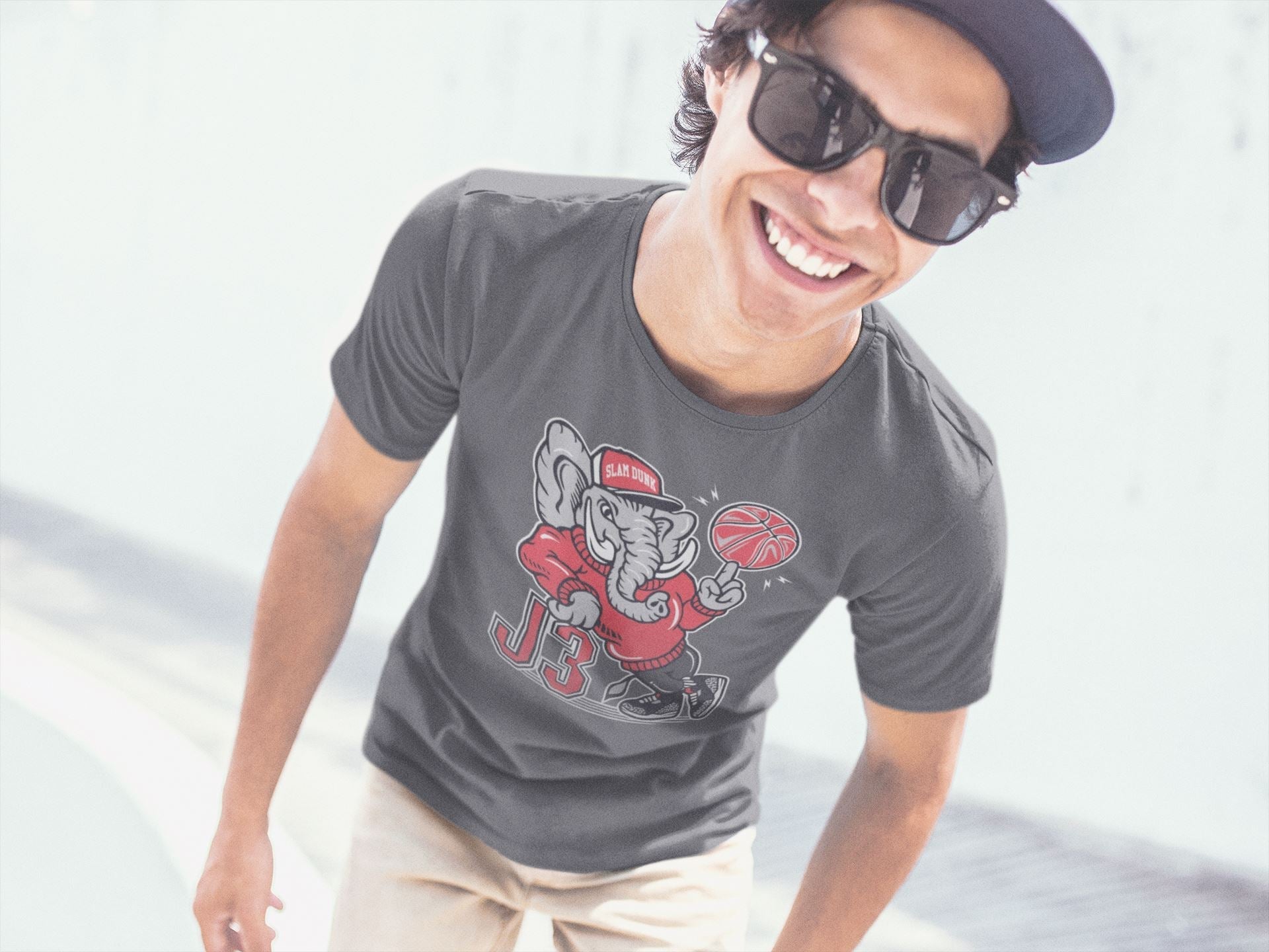 AJ3 Elephant Unisex Tops - Air Jordan 3 Black Cement