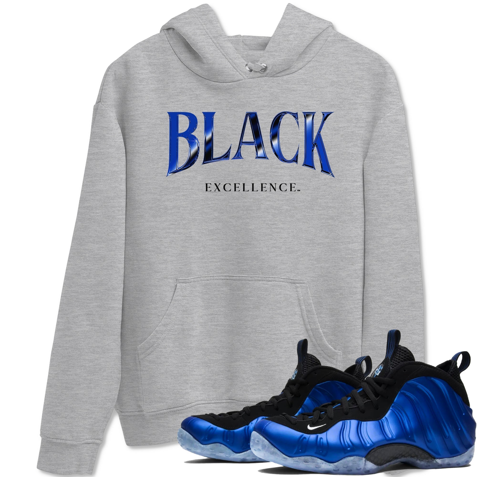 Black Excellence snkmatch Tees - Air Foamposite One Royal