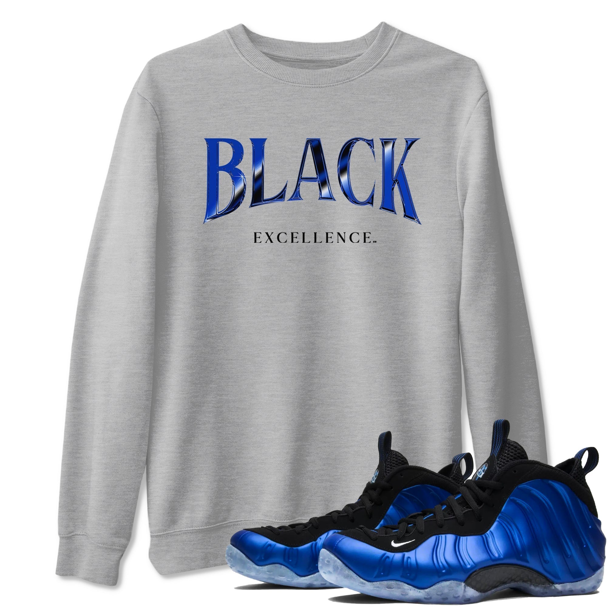 Black Excellence snkmatch Tees - Air Foamposite One Royal