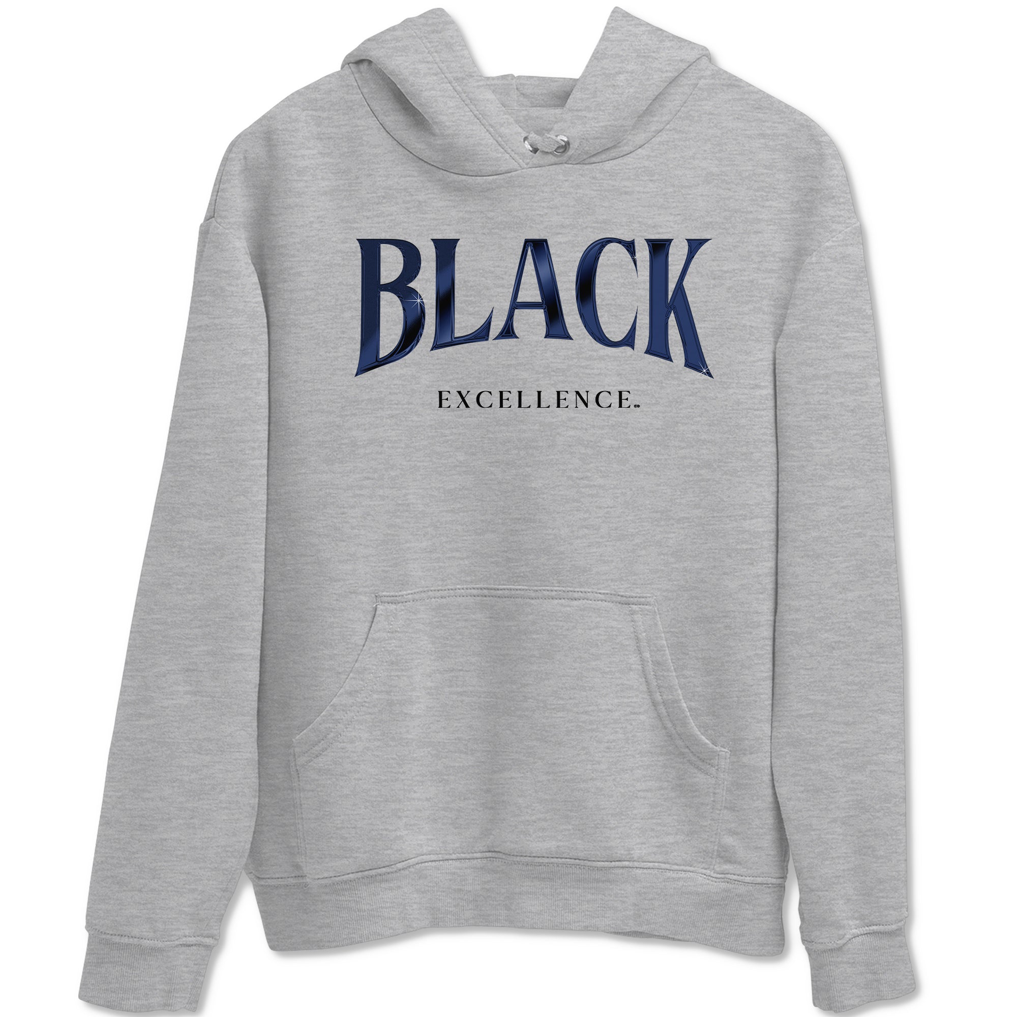 Black Excellence snkmatch Tees - Air Jordan 1 Midnight Navy