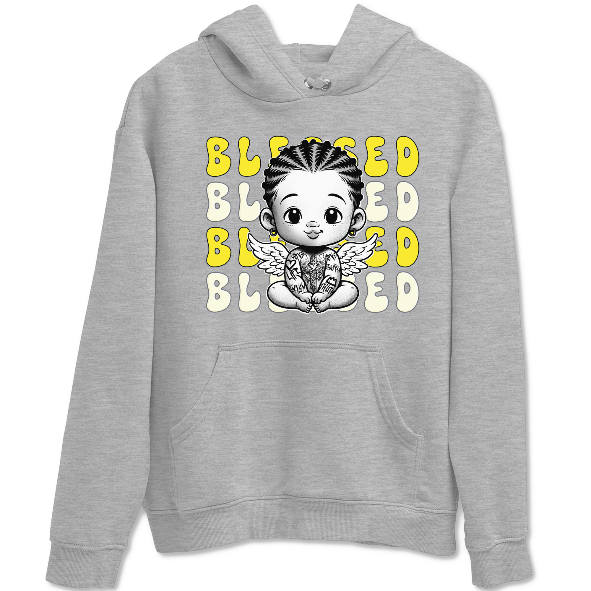 Blessed snkmatch Tees - Air Jordan 4 Vivid Sulfur