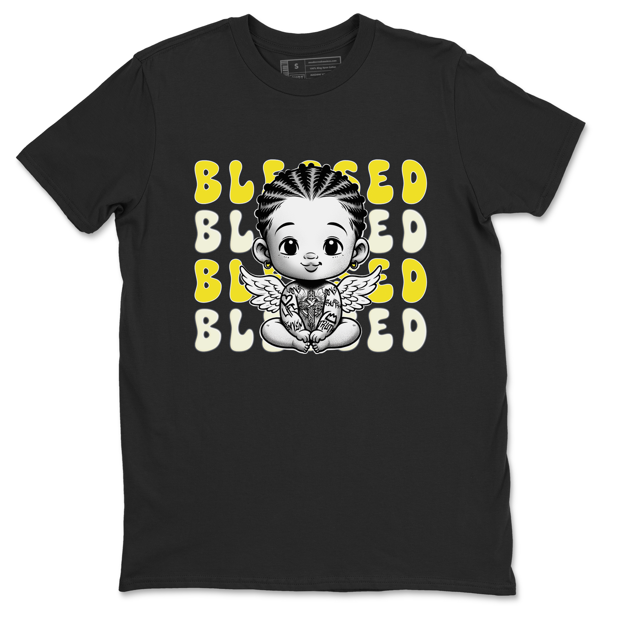 Blessed snkmatch Tees - Air Jordan 4 Vivid Sulfur