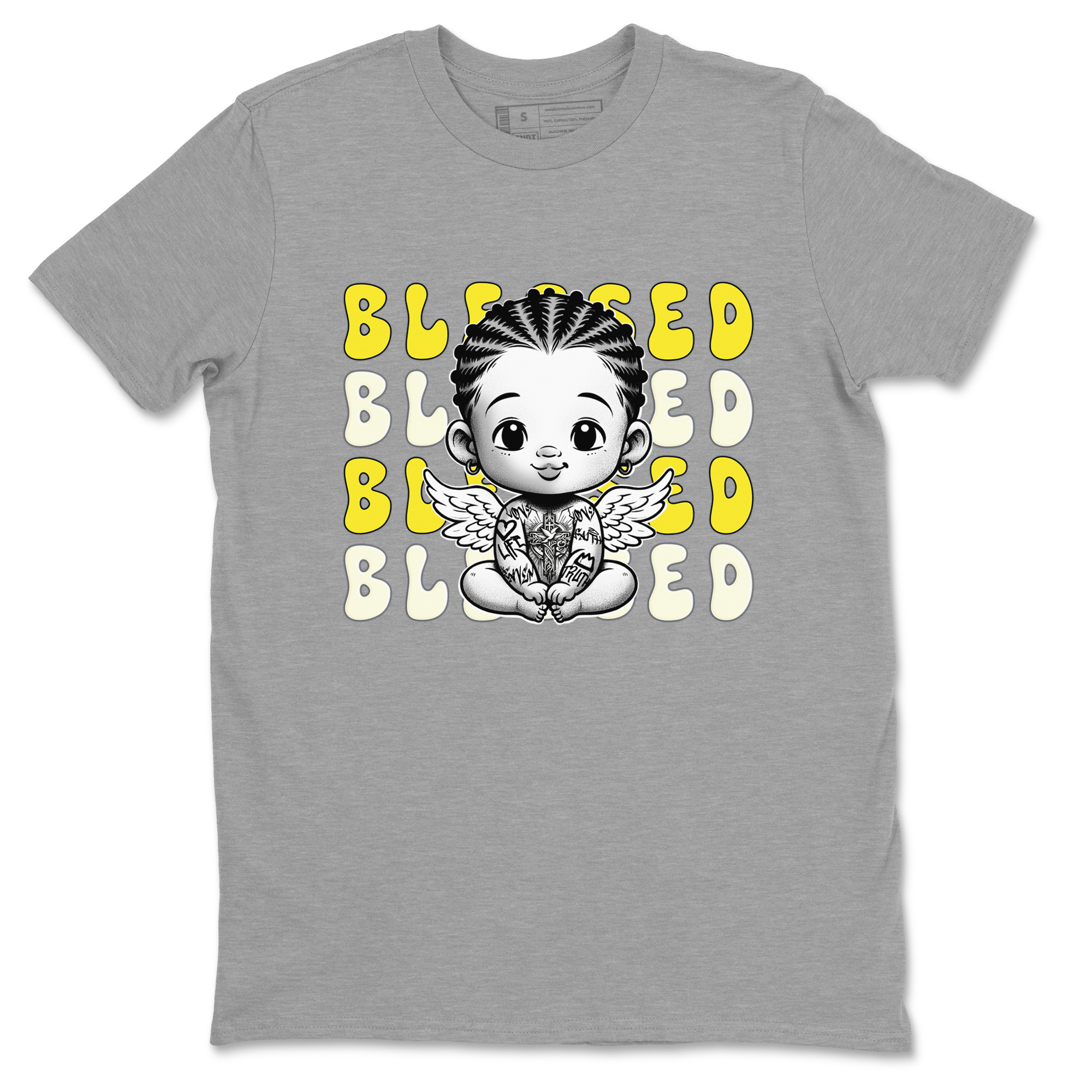 Blessed snkmatch Tees - Air Jordan 4 Vivid Sulfur