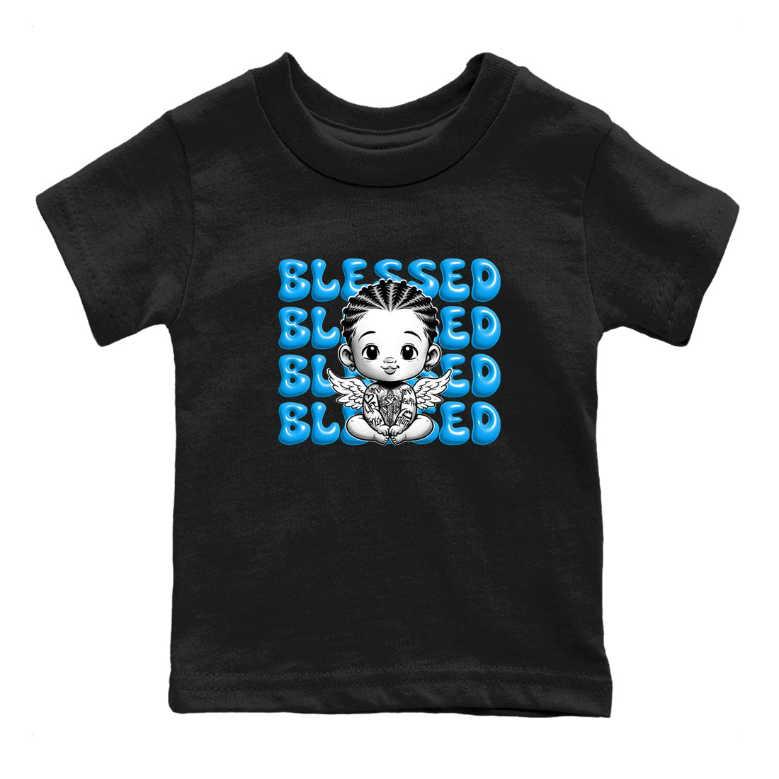 Blessed Baby snkmatch Tees Kids - Air Jordan 1 UNC Reimagined