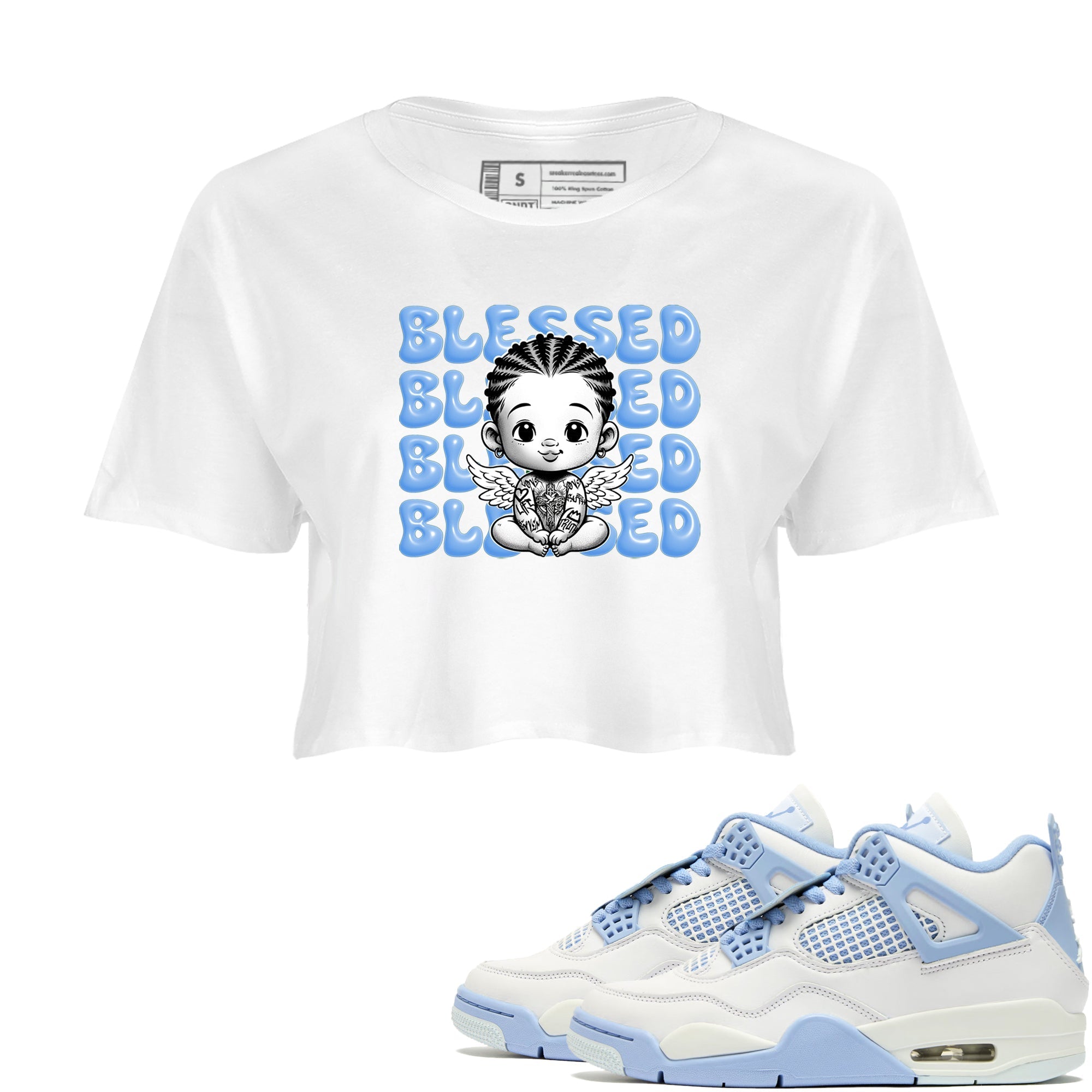 Blessed Baby snkmatch Women's Top - Air Jordan 4 Forget Me Not