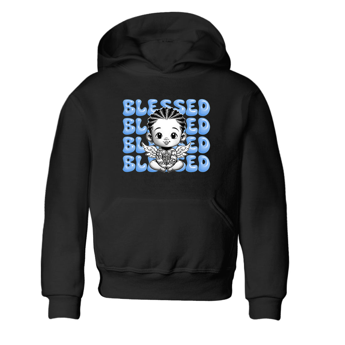 Blessed Baby snkmatch Tees Kids - Air Jordan 4 Forget Me Not