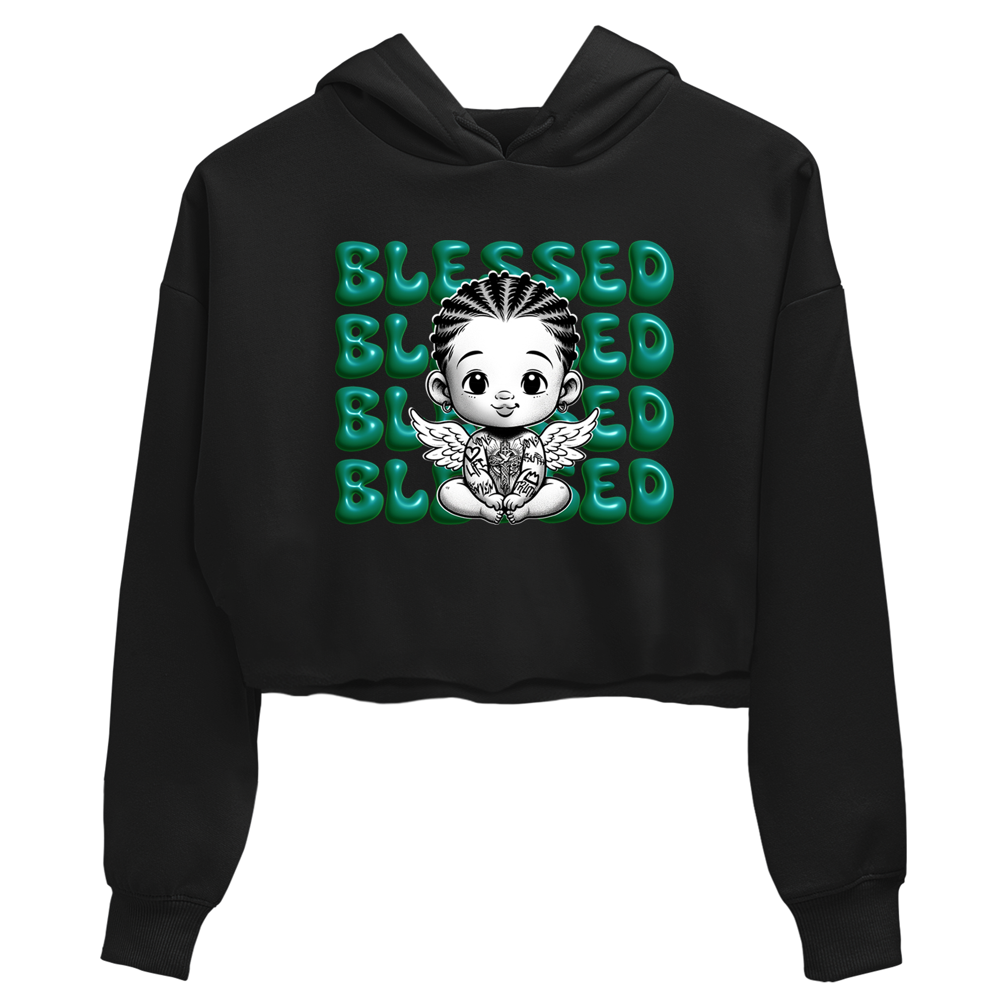 Blessed Baby snkmatch Women's Top - Air Jordan 4 Oxidized Green