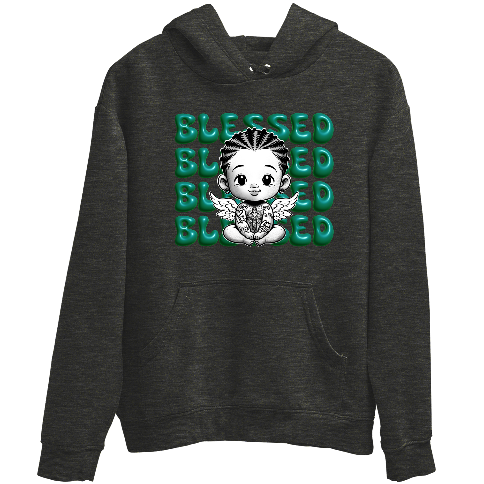 Blessed Baby snkmatch Tees - Air Jordan 4 Oxidized Green