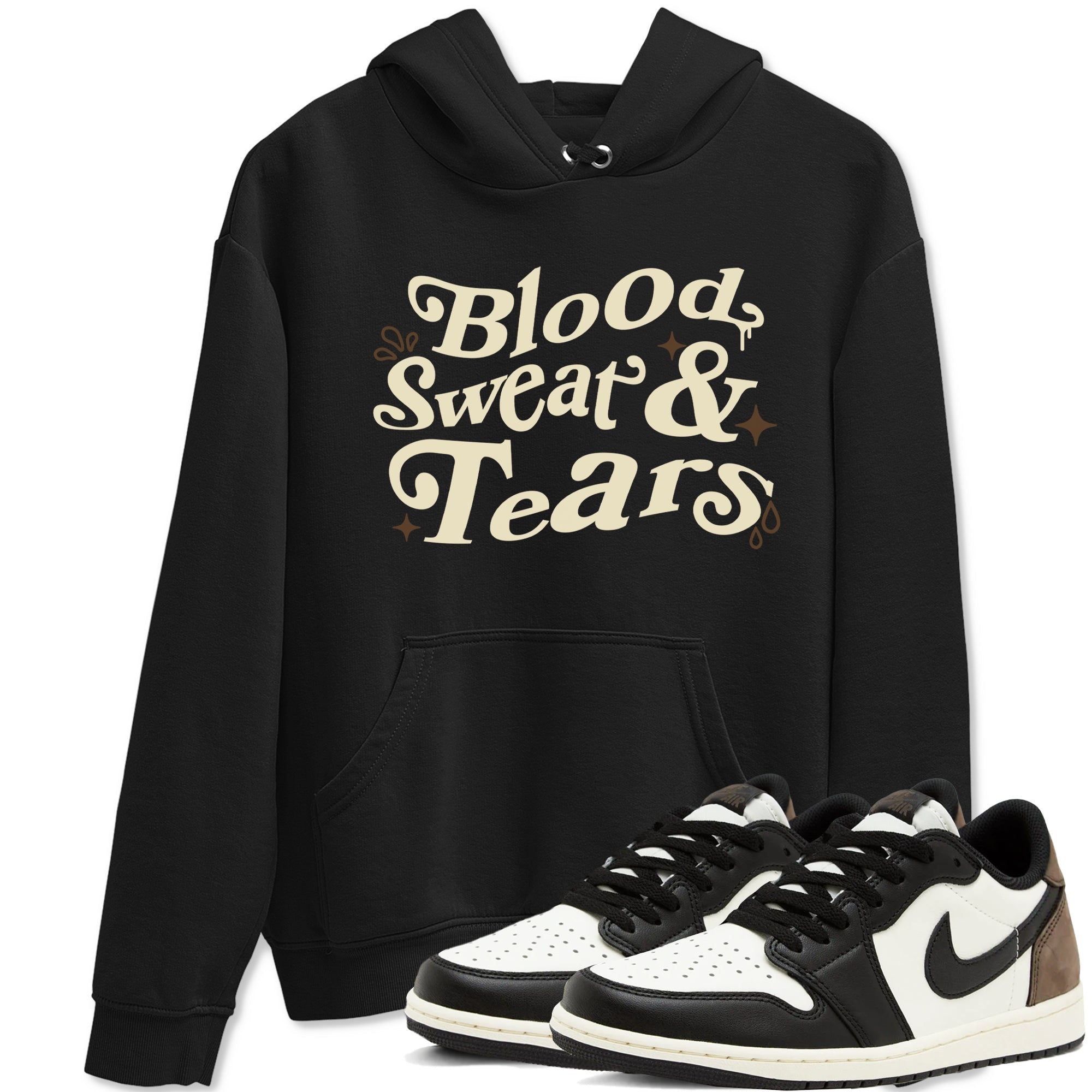 Blood Sweat Tears snkmatch Tees - Air Jordan 1 Mocha