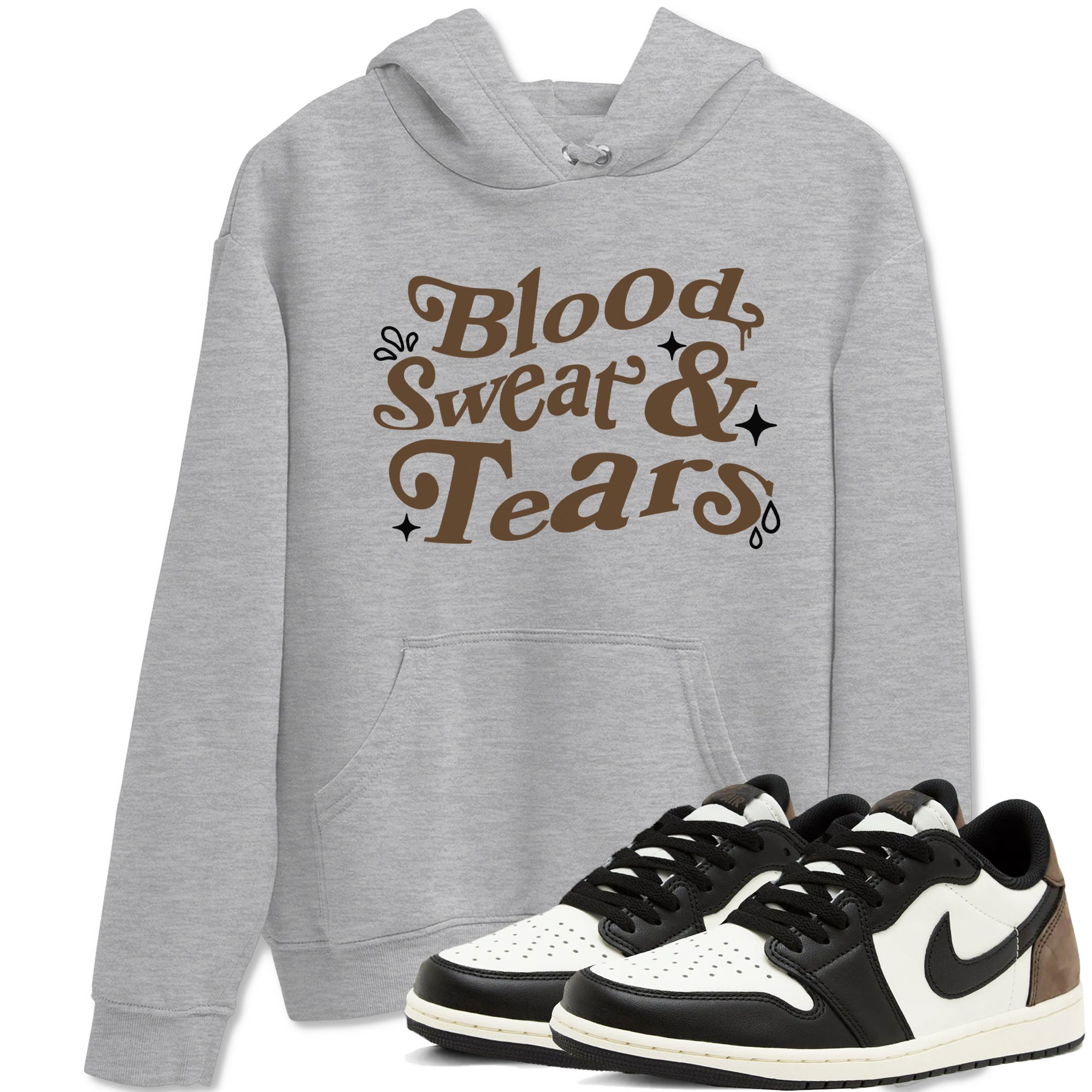 Blood Sweat Tears snkmatch Tees - Air Jordan 1 Mocha