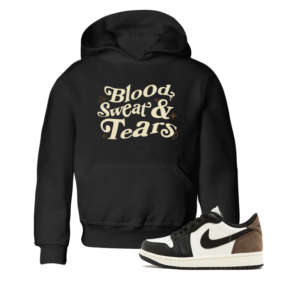 Blood Sweat Tears snkmatch Tees Kids - Air Jordan 1 Mocha