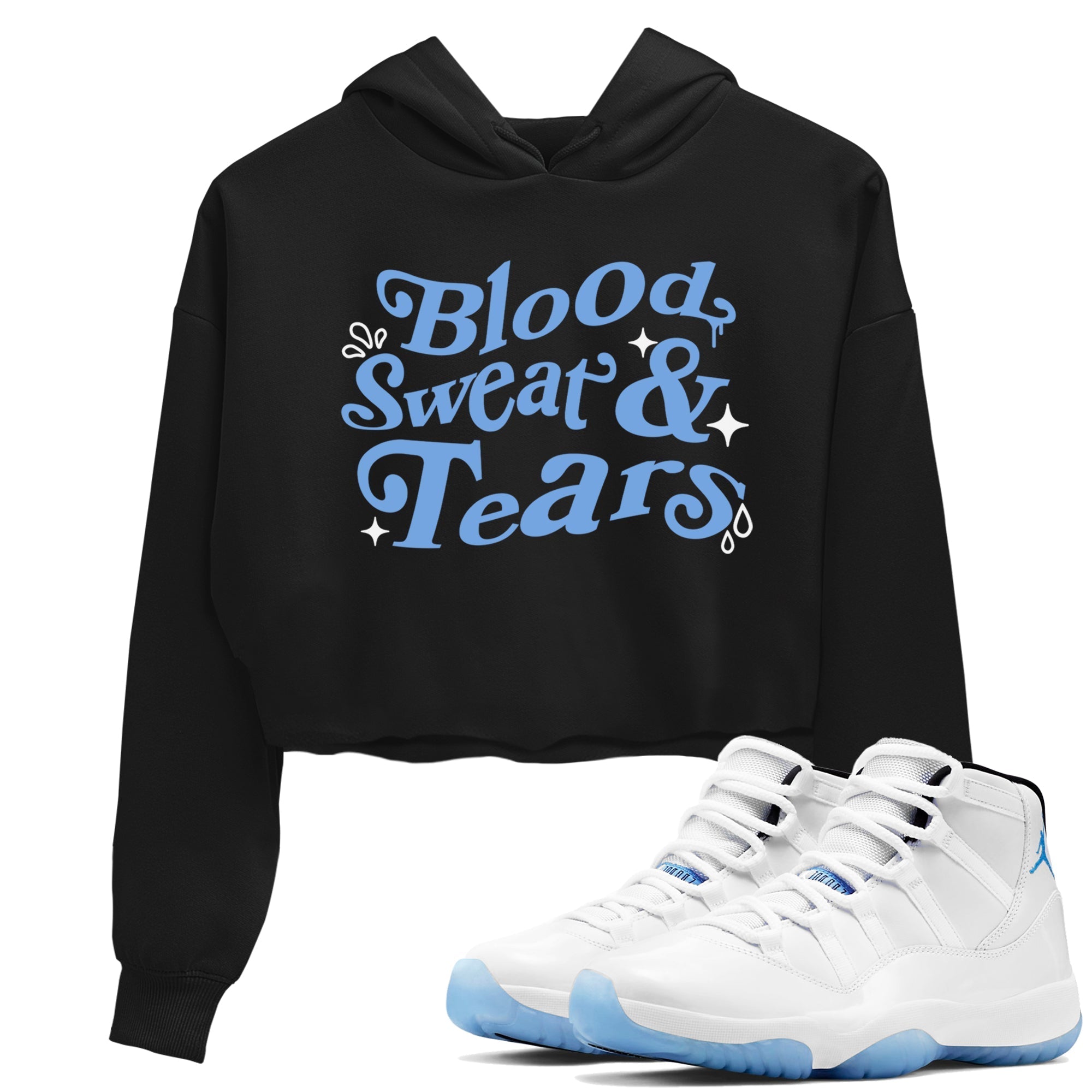 Blood Sweat Tears snkmatch Women's Top - Air Jordan 11 Legend Blue