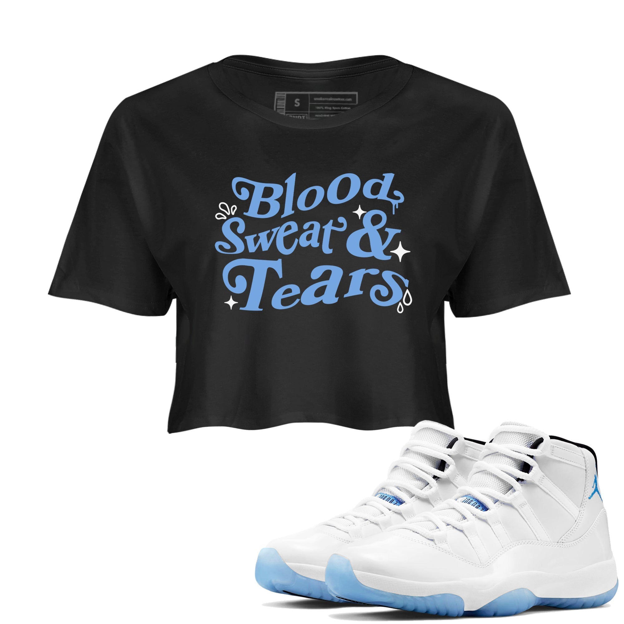Blood Sweat Tears snkmatch Women's Top - Air Jordan 11 Legend Blue
