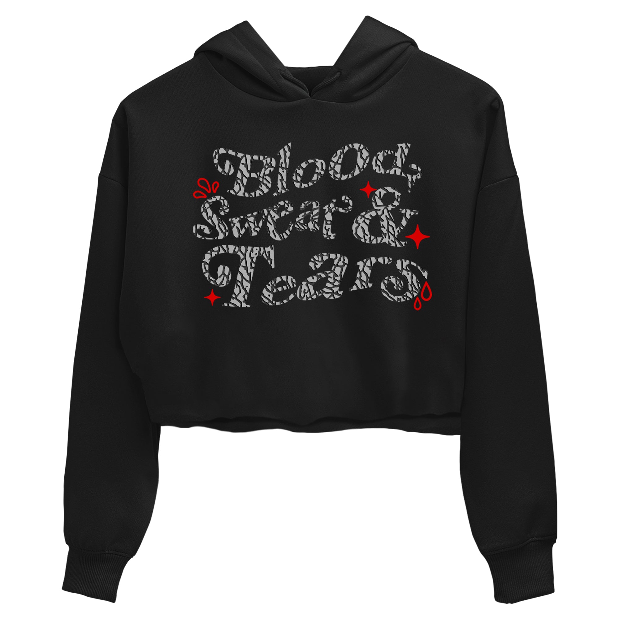 Blood Sweat Tears snkmatch Women's Top - Air Jordan 3 Black Cement