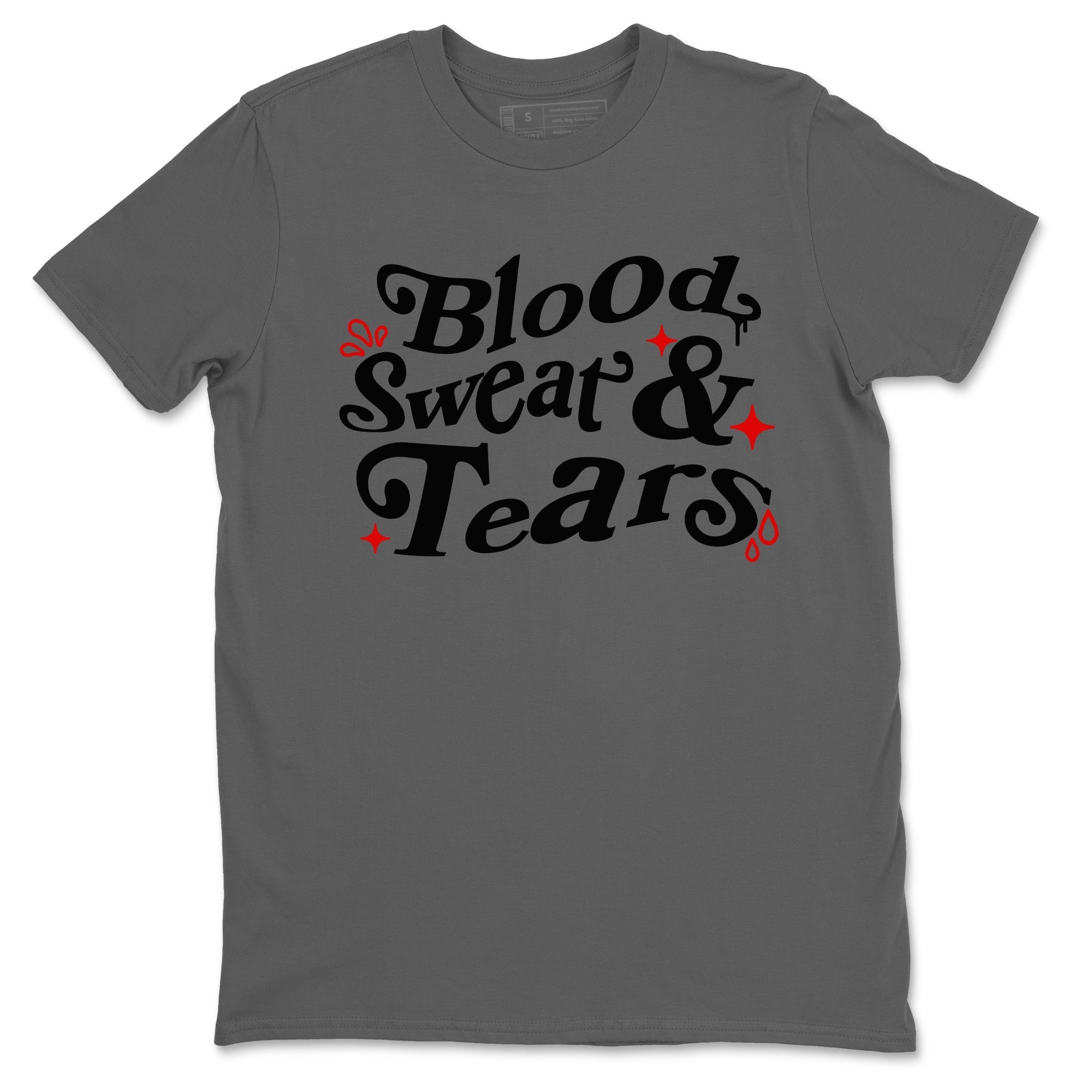 Blood Sweat Tears snkmatch Tees - Air Jordan 3 Black Cement