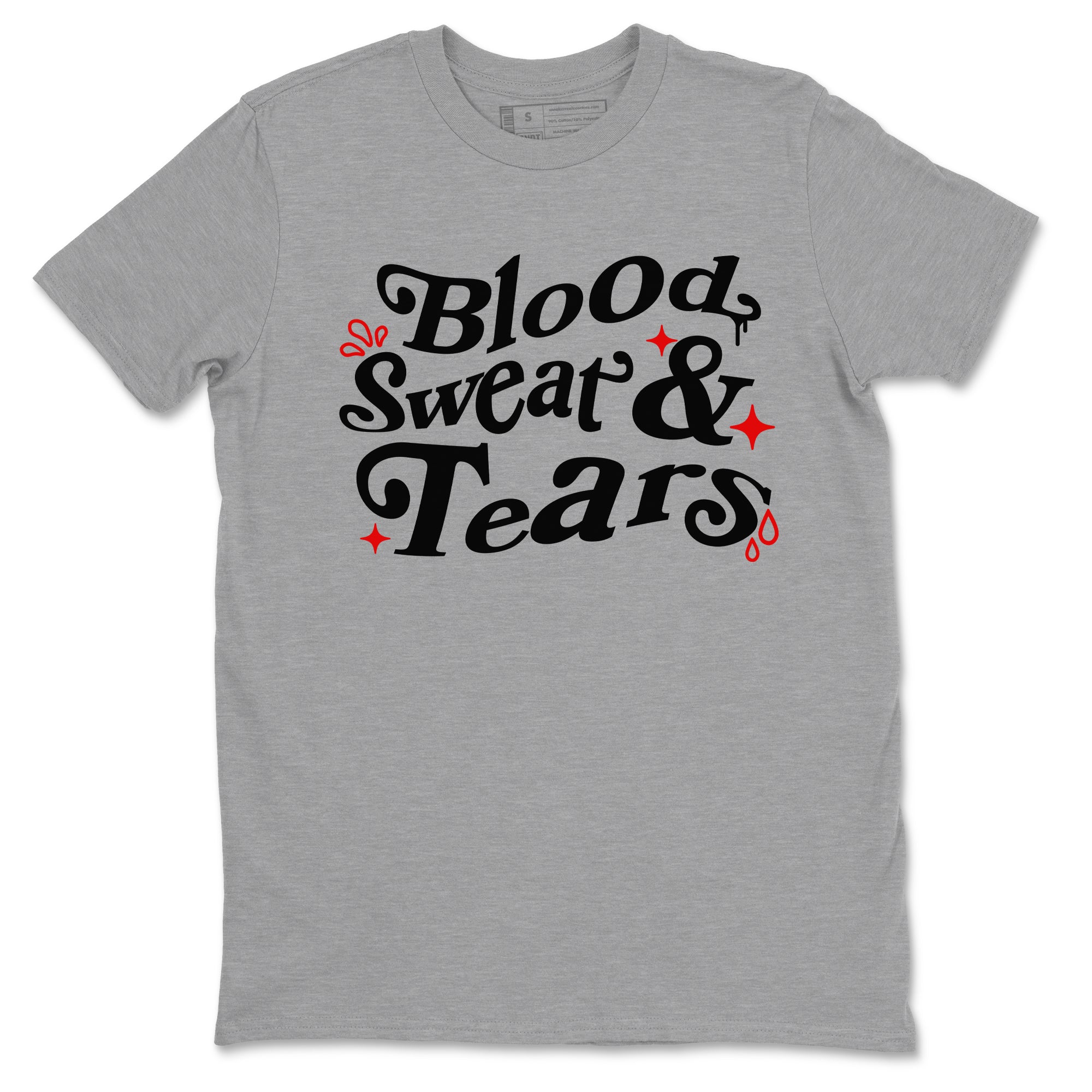 Blood Sweat Tears snkmatch Tees - Air Jordan 3 Black Cement