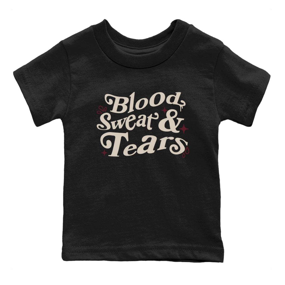 Blood Sweat Tears snkmatch Tees Kids - Air Jordan 4 A Ma Maniere x Fossil Stone