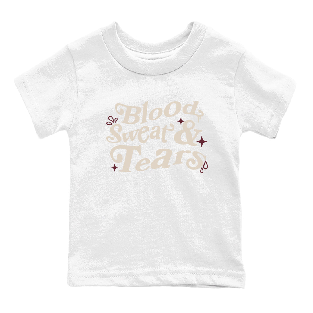 Blood Sweat Tears snkmatch Tees Kids - Air Jordan 4 A Ma Maniere x Fossil Stone