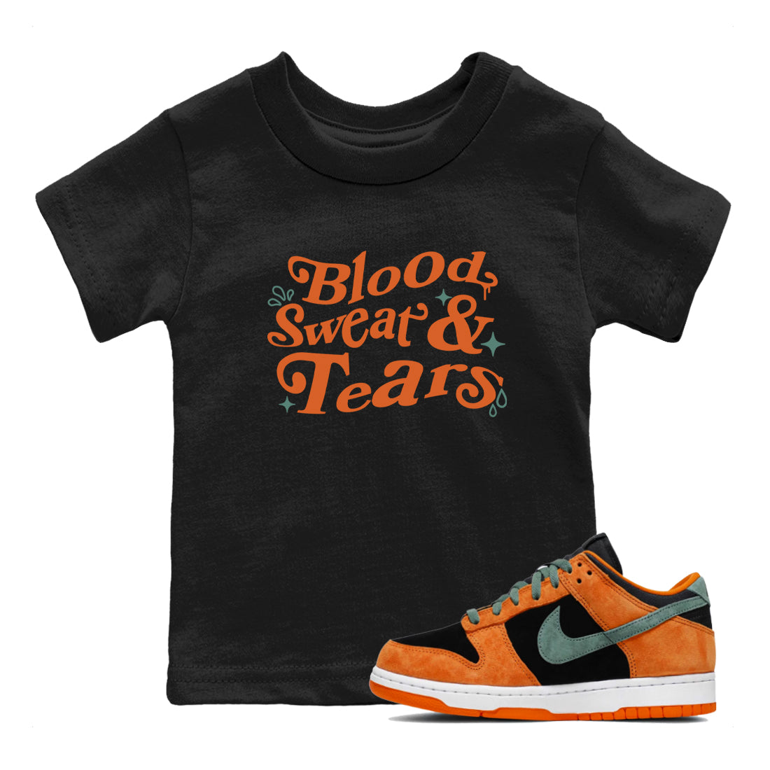 Blood Sweat Tears snkmatch Tees Kids - Dunk Ceramic