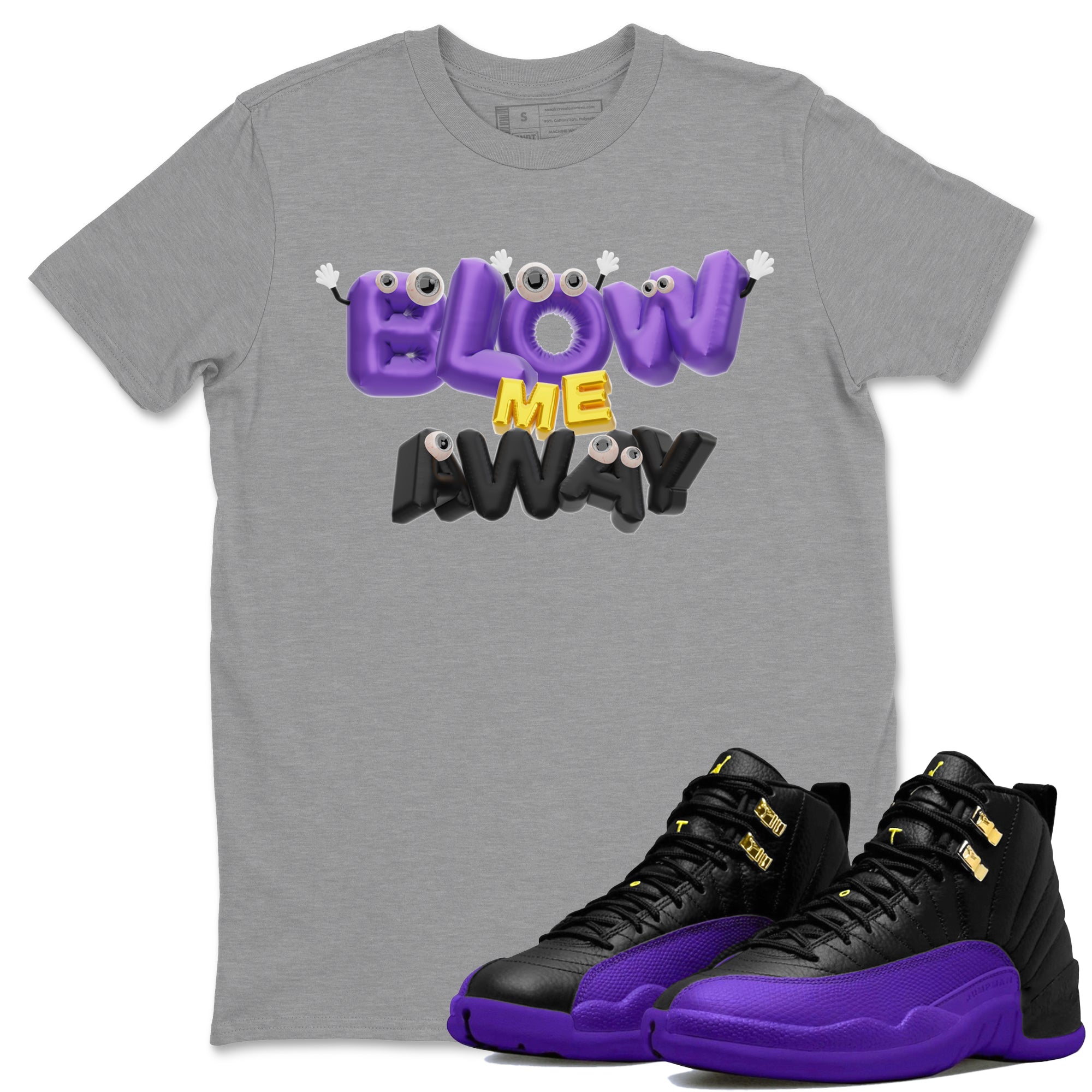 Blow Me Away snkmatch Tee - Air Jordan 12 Field Purple