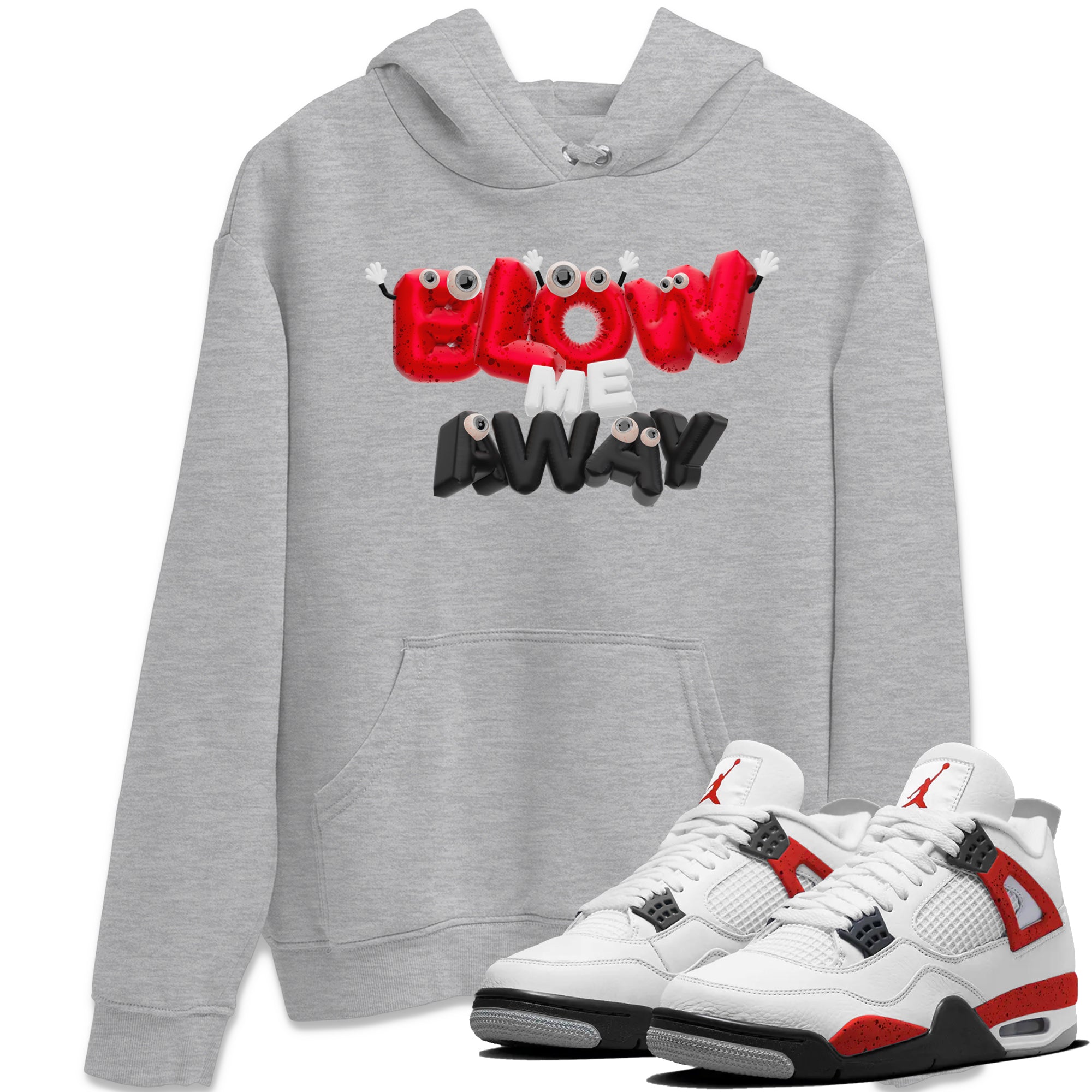 Blow Me Away snkmatch Tee - Air Jordan 4 Red Cement