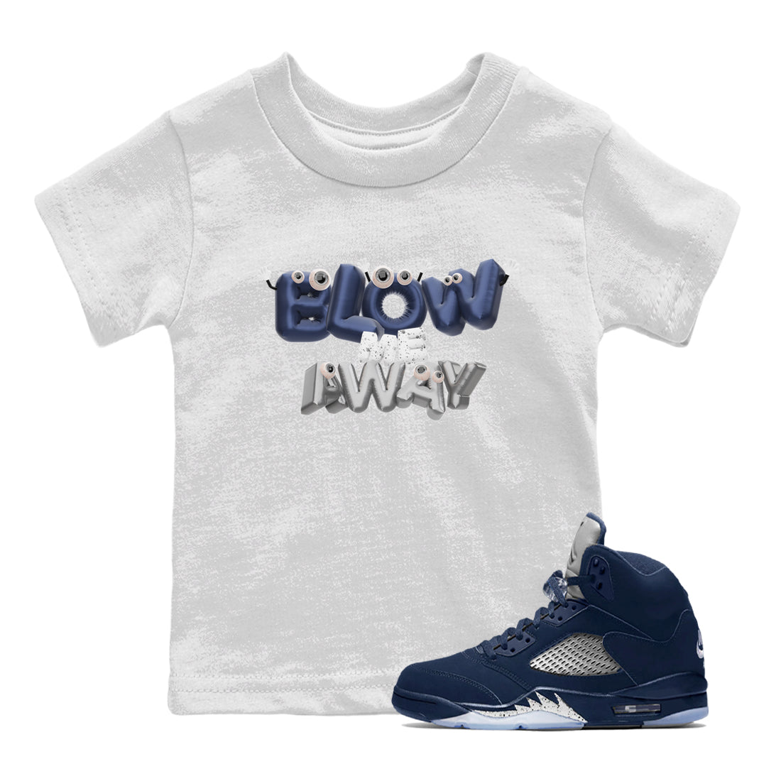 Blow Me Away snkmatch Tee Kids - Air Jordan 5 Georgetown