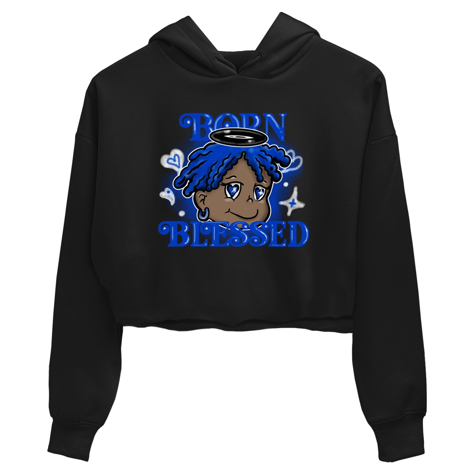 Born Blessed snkmatch Women's Top - Air Foamposite One Royal