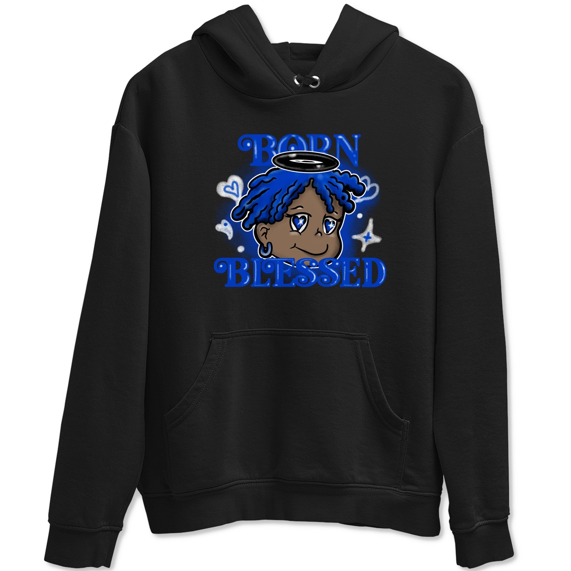 Born Blessed snkmatch Tees - Air Foamposite One Royal