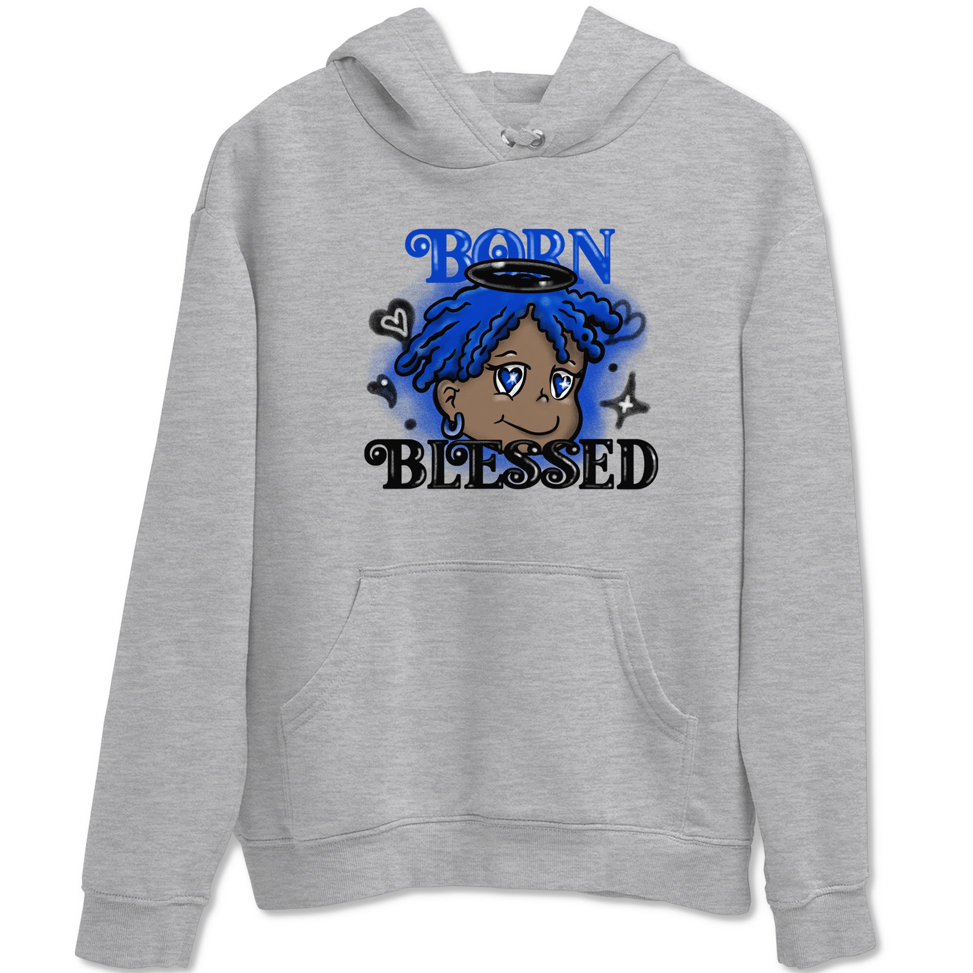 Born Blessed snkmatch Tees - Air Foamposite One Royal