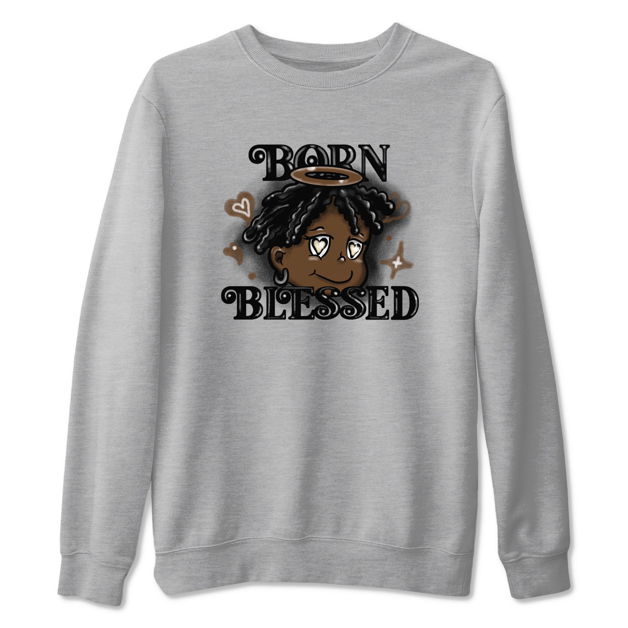 Born Blessed snkmatch Tees - Air Jordan 1 Mocha