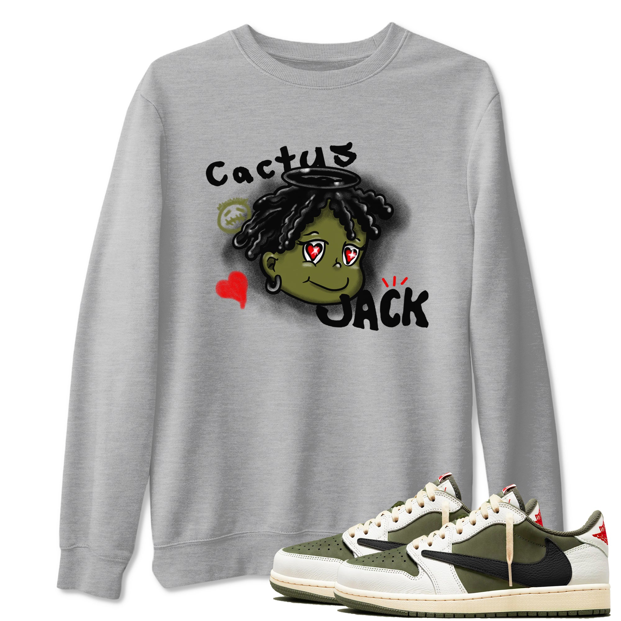 Born Blessed snkmatch Tees - Air Jordan 1 Travis Scott Medium Olive