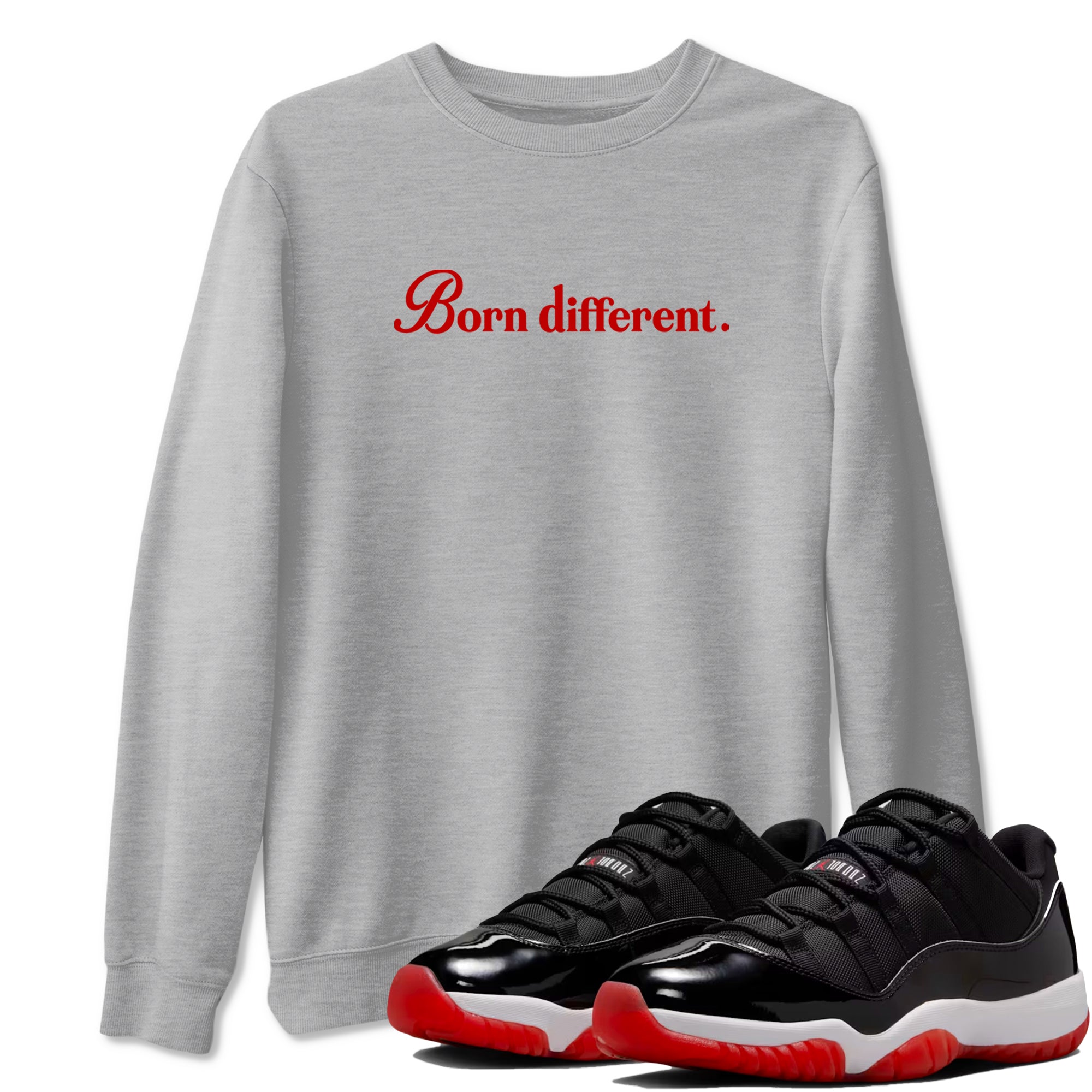 Born Different snkmatch Tees - Air Jordan 11 Bred