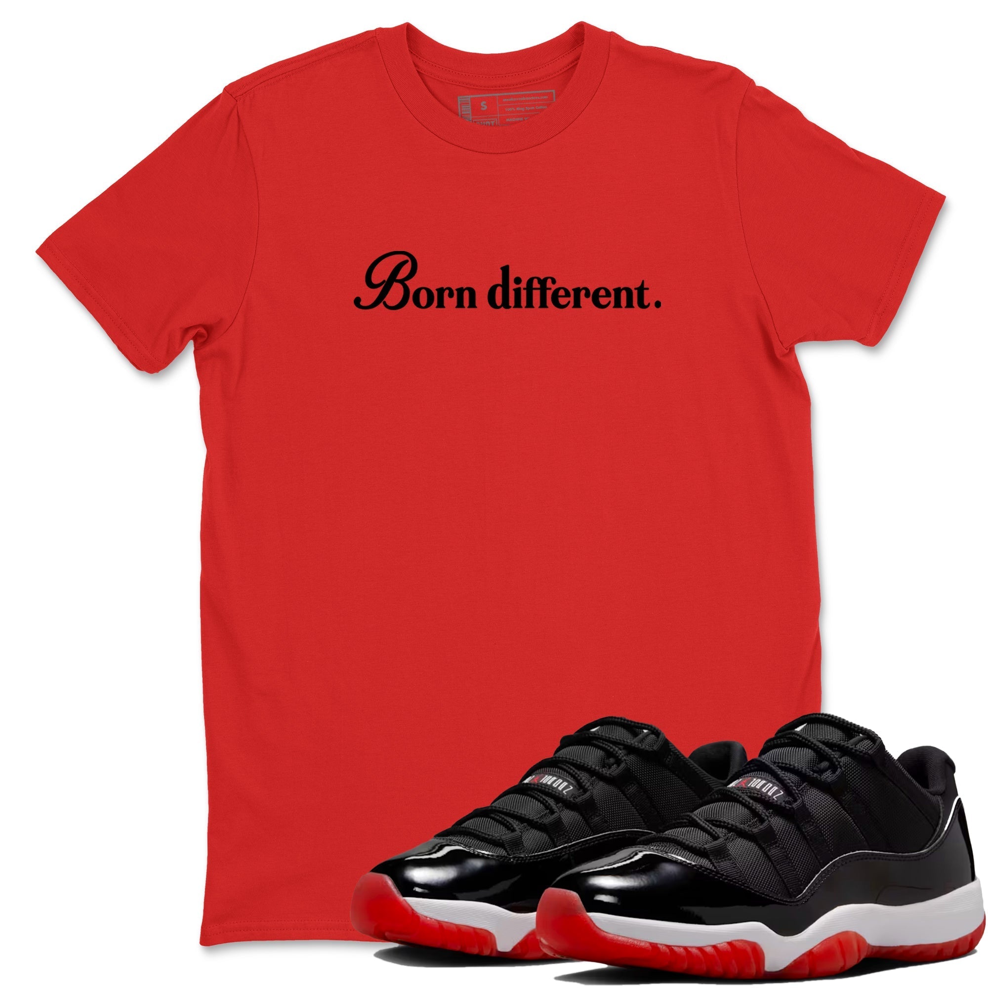 Born Different snkmatch Tees - Air Jordan 11 Bred