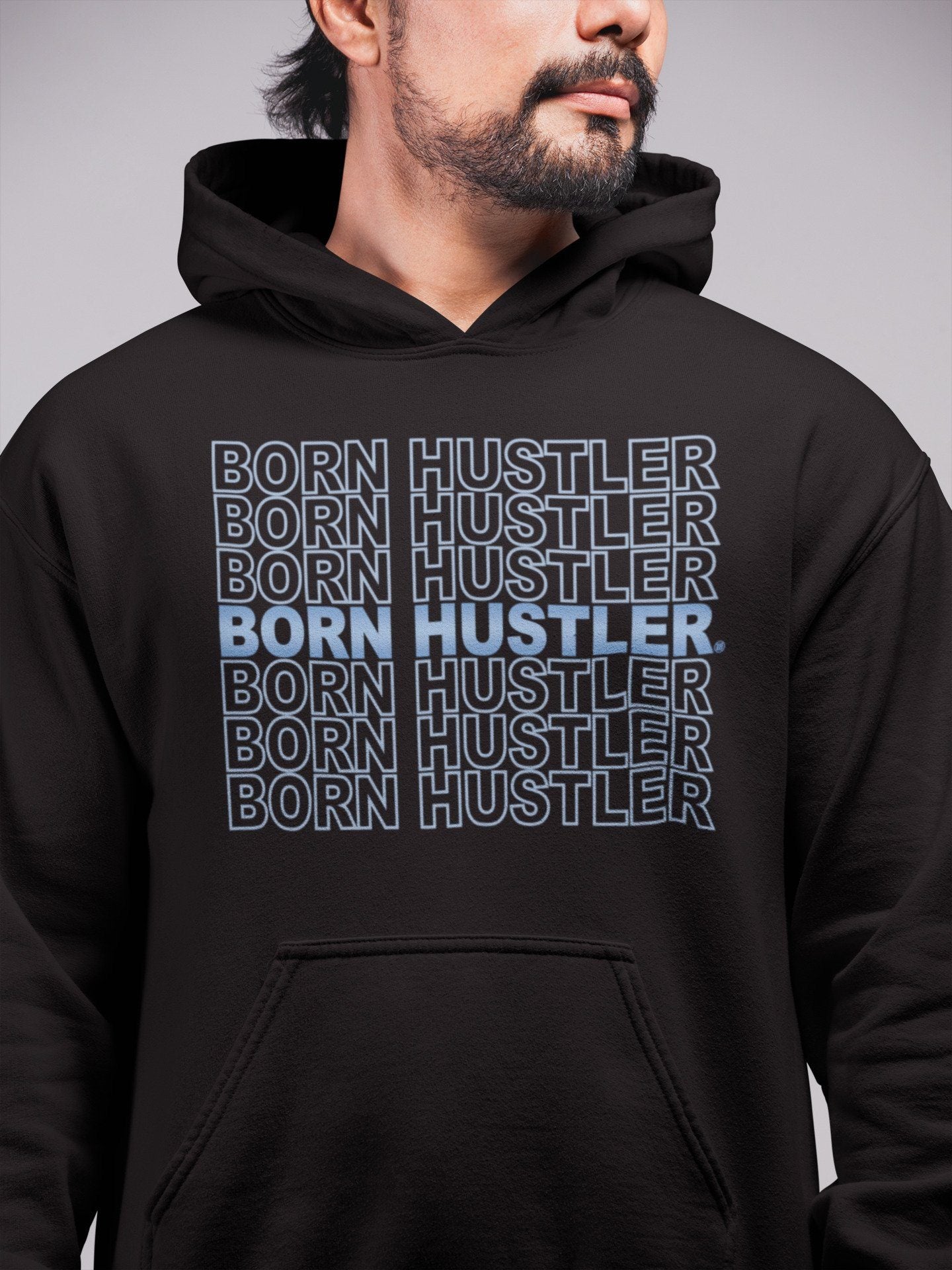 Born Hustler Unisex Tops - Air Jordan 1 University Blue