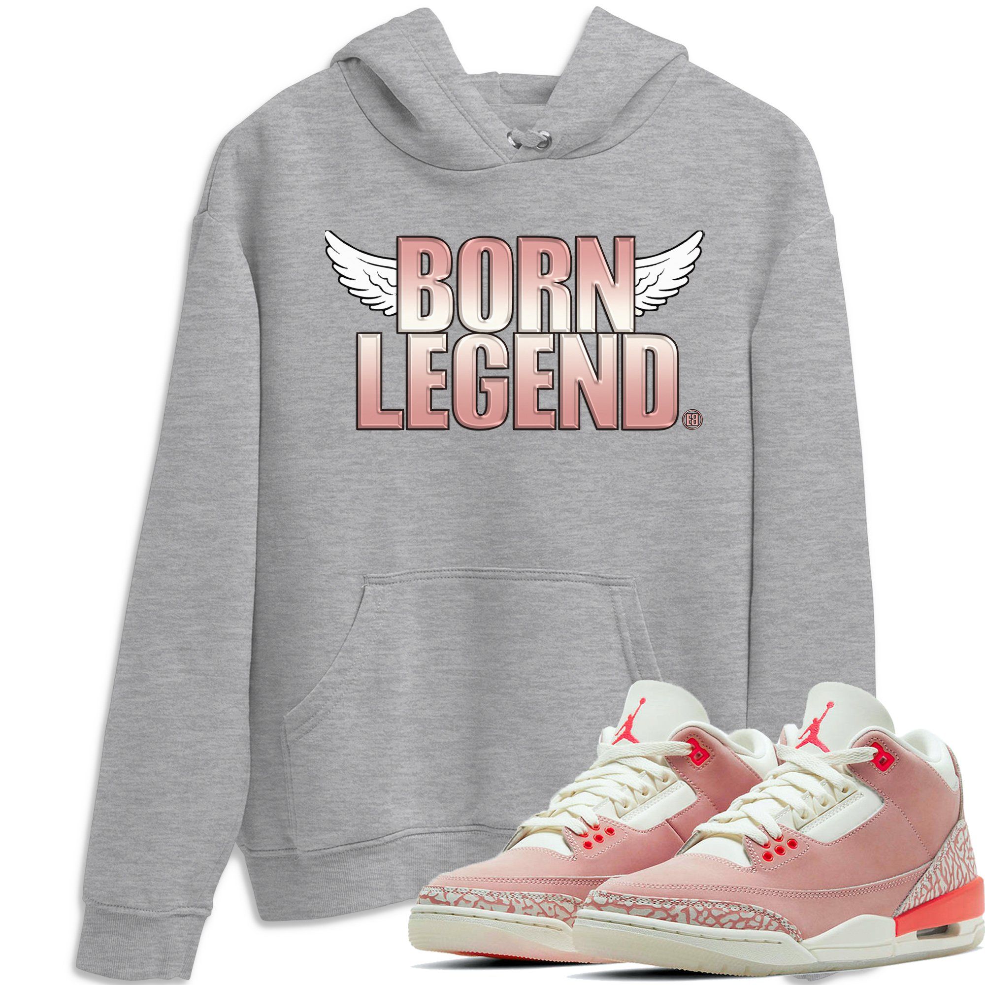 Born Legend Unisex Tops - Air Jordan 3 Rust Pink