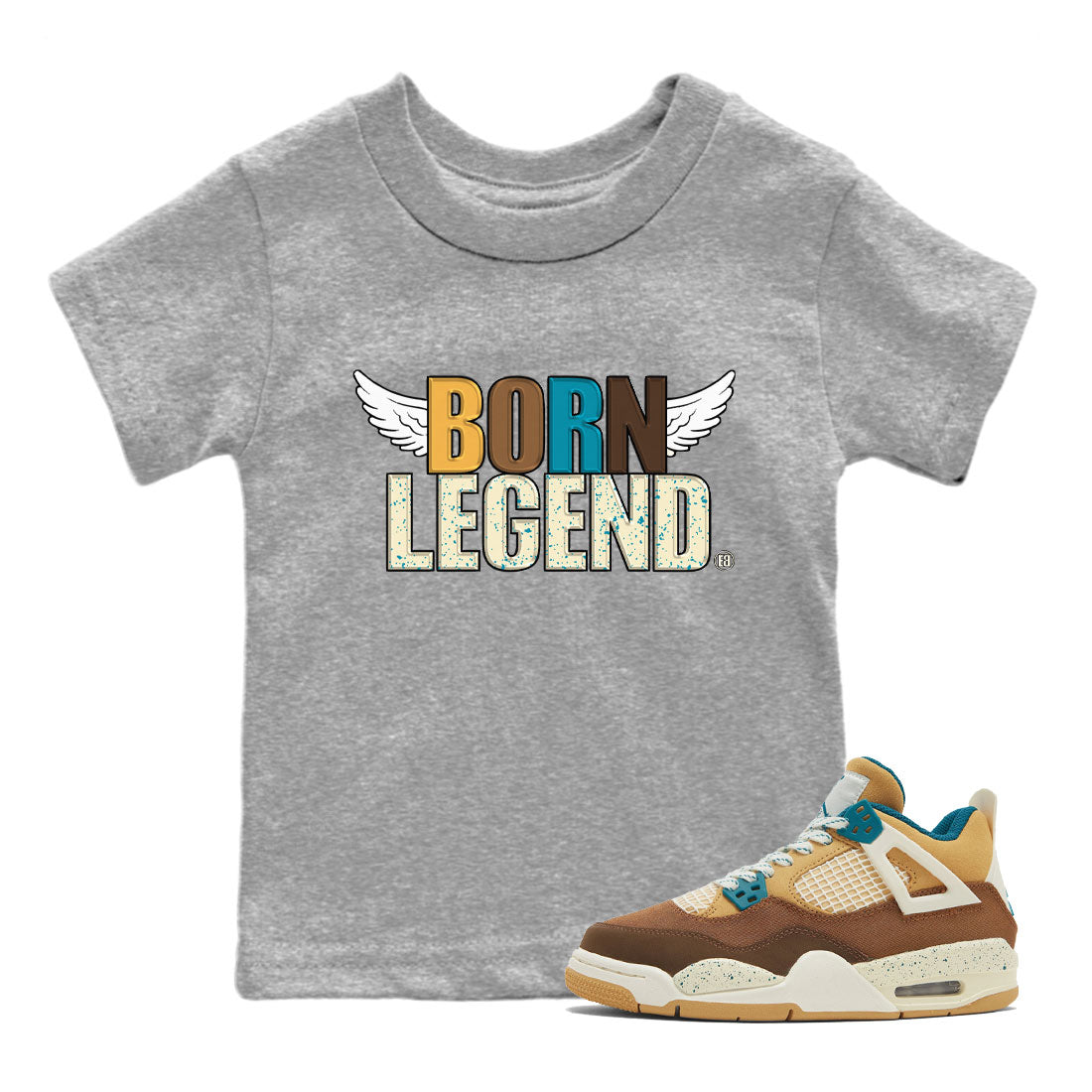 Born Legend Kids Tops - Air Jordan 4 Cacao Wow