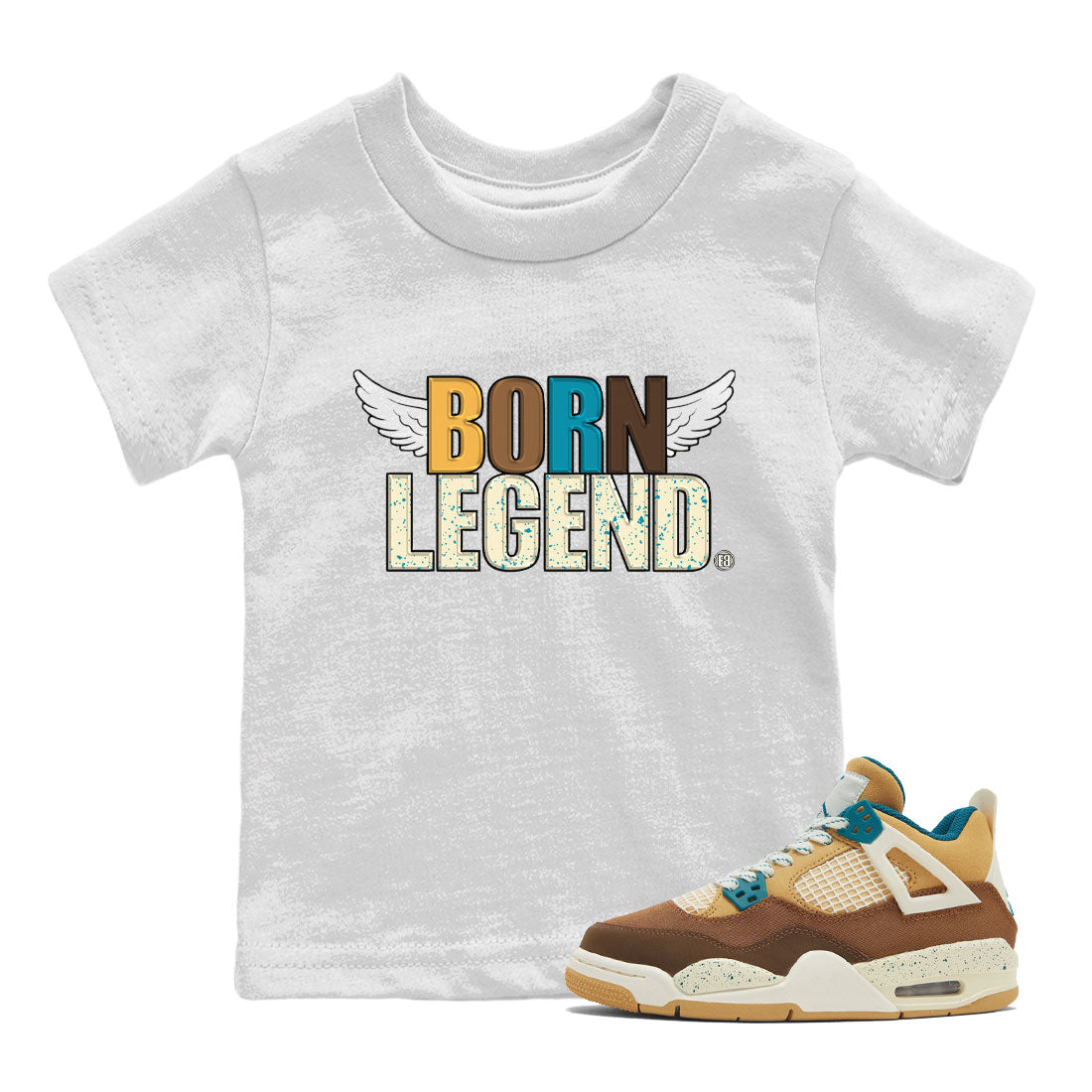 Born Legend Kids Tops - Air Jordan 4 Cacao Wow