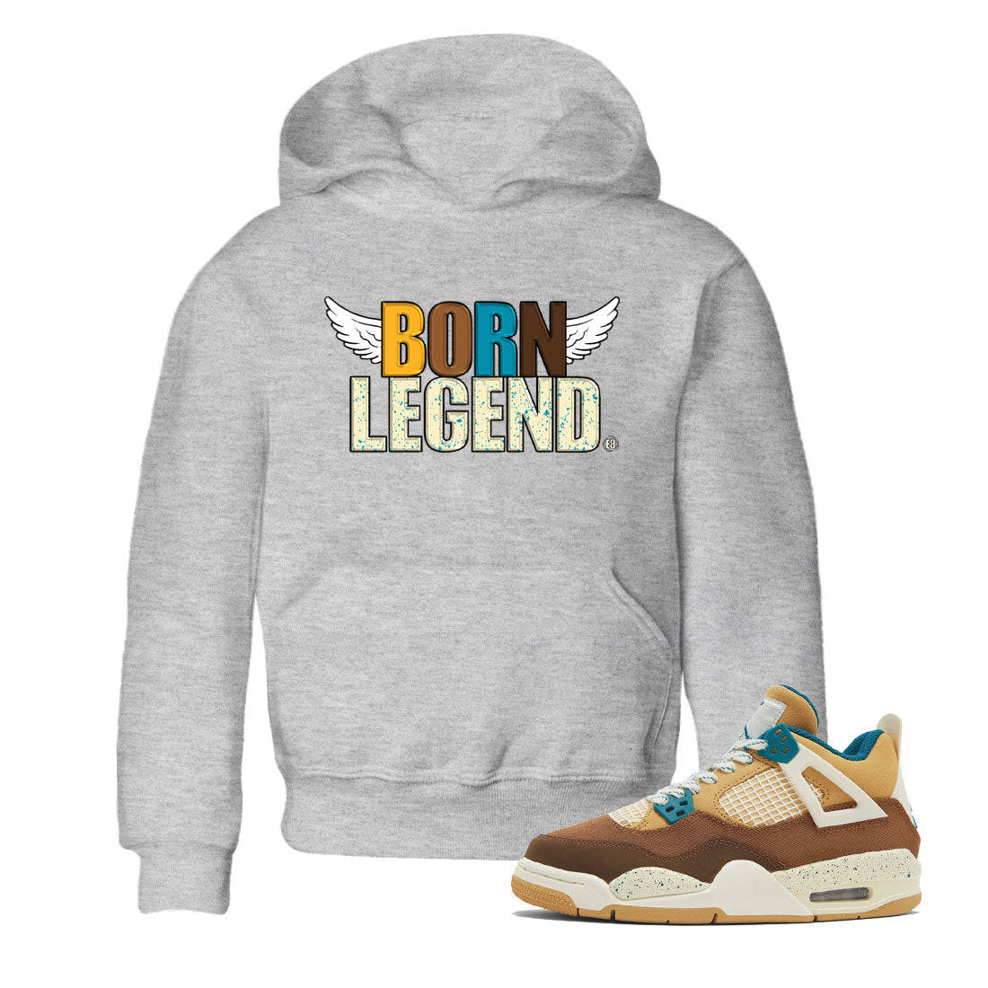 Born Legend Kids Tops - Air Jordan 4 Cacao Wow