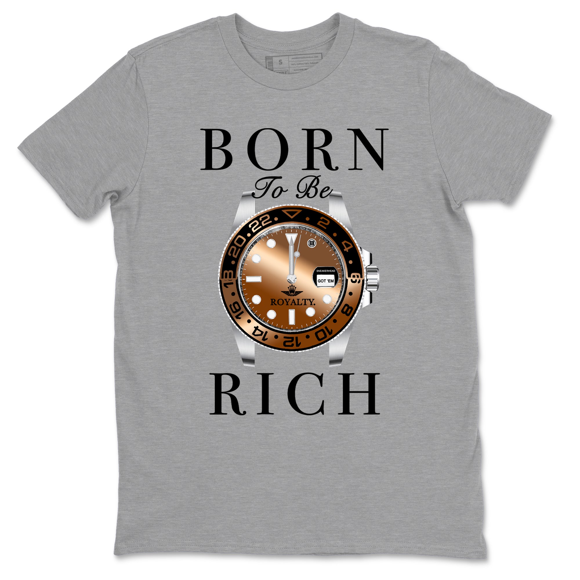 Born To Be Rich snkmatch Tees - Air Foamposite One Metallic Copper