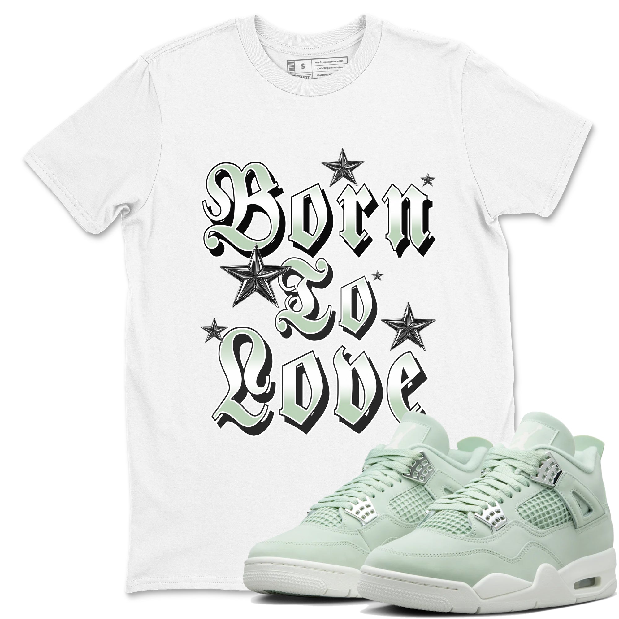 Born To Love snkmatch Tees - Air Jordan 4 Abundance